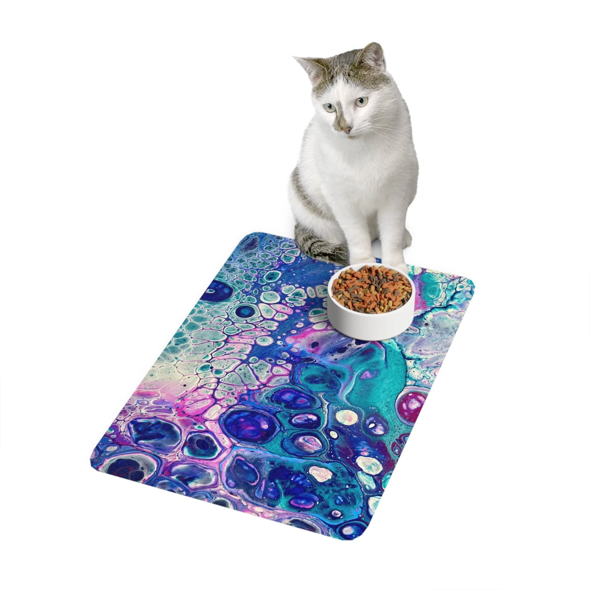 Bespattered Facade Galaxy Pet Food Mat - Image 2
