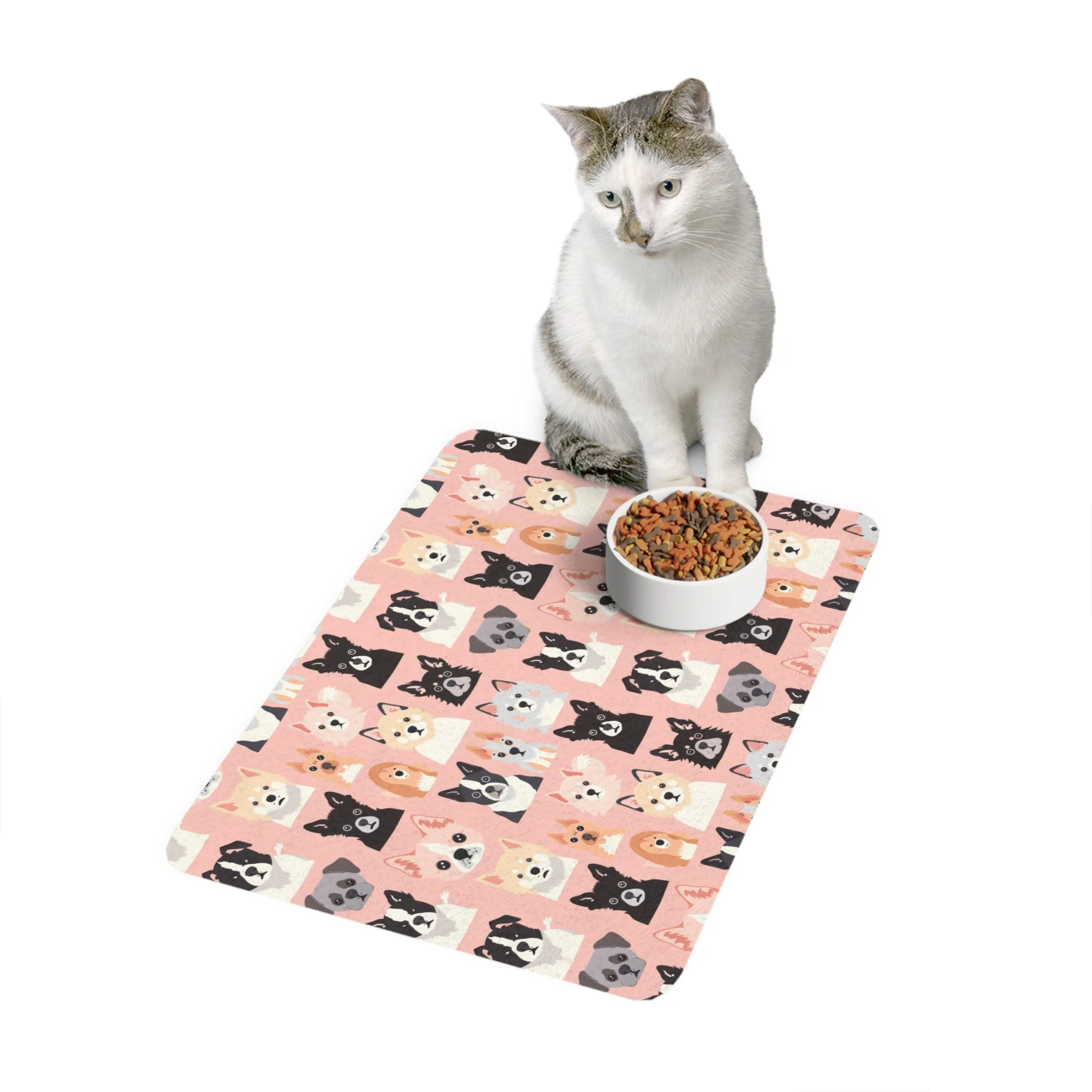 Bespattered Facade "I'm Here With My Posse" Pet Food Mat - Image 2