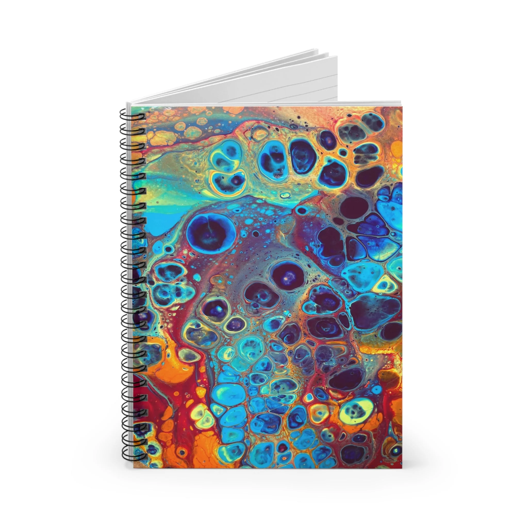 Bespattered Facade Intergalactic Rainbow Spiral Notebook - Lined Pages - Image 2