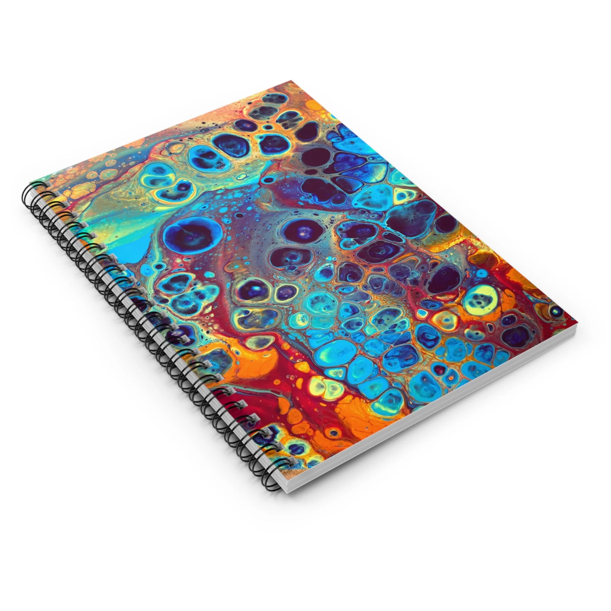 Bespattered Facade Intergalactic Rainbow Spiral Notebook - Lined Pages - Image 3