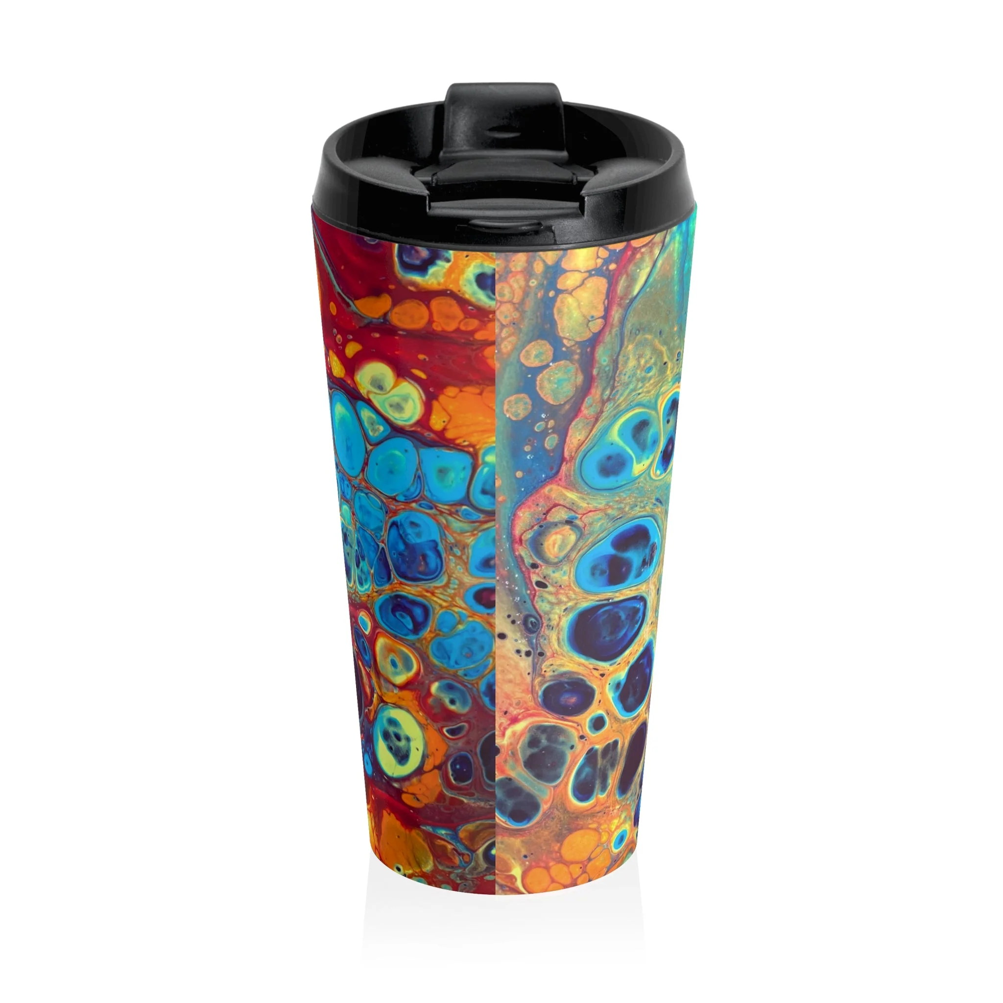 Bespattered Facade Intergalactic Rainbow Stainless Steel Travel Mug - Image 3