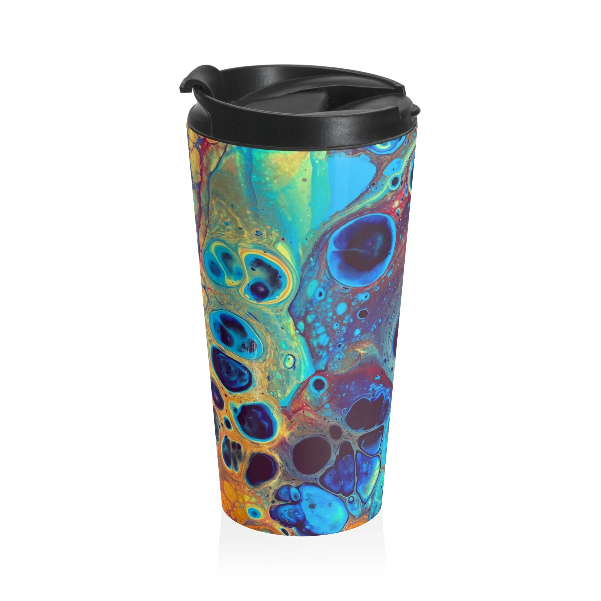 Bespattered Facade Intergalactic Rainbow Stainless Steel Travel Mug - Image 4