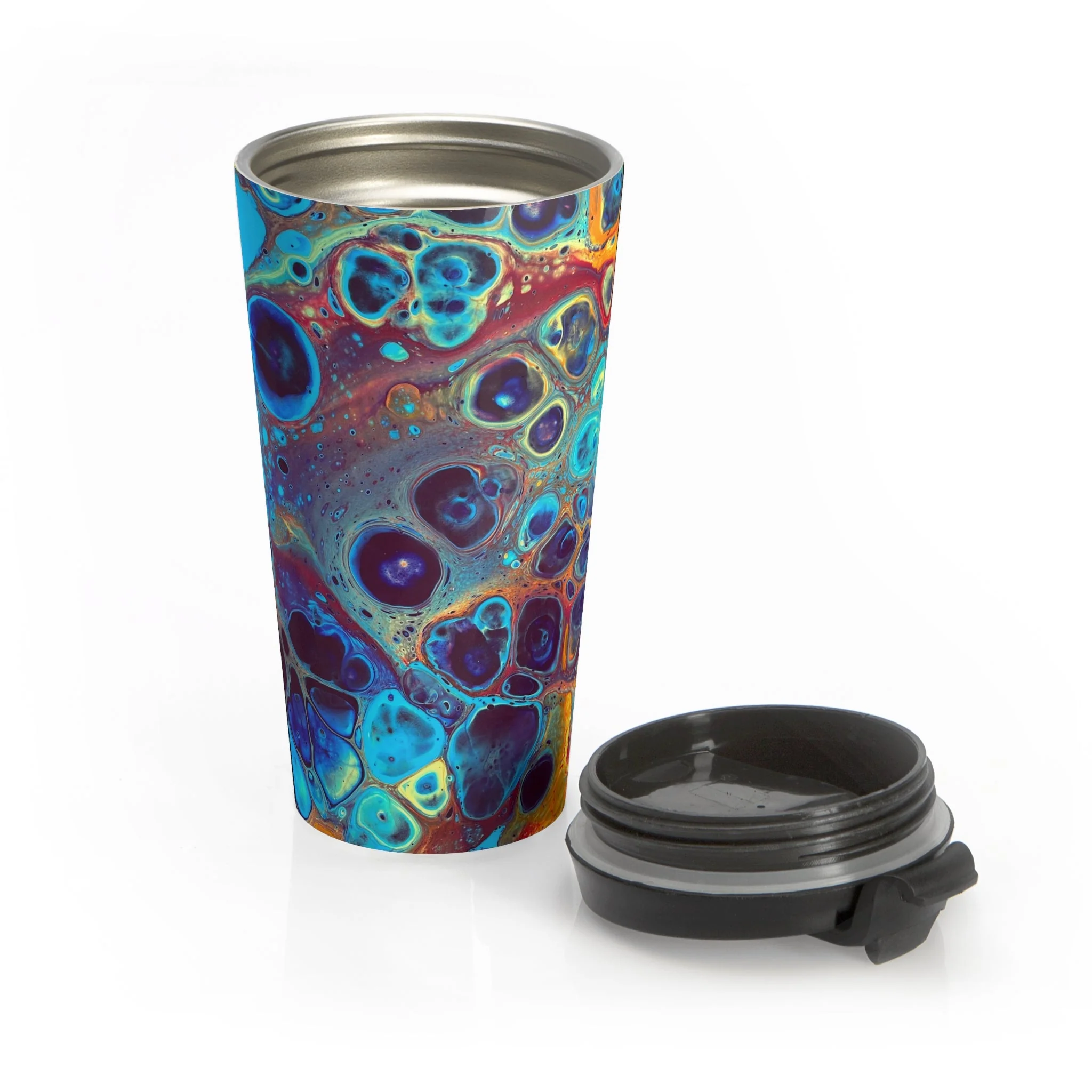 Bespattered Facade Intergalactic Rainbow Stainless Steel Travel Mug - Image 5
