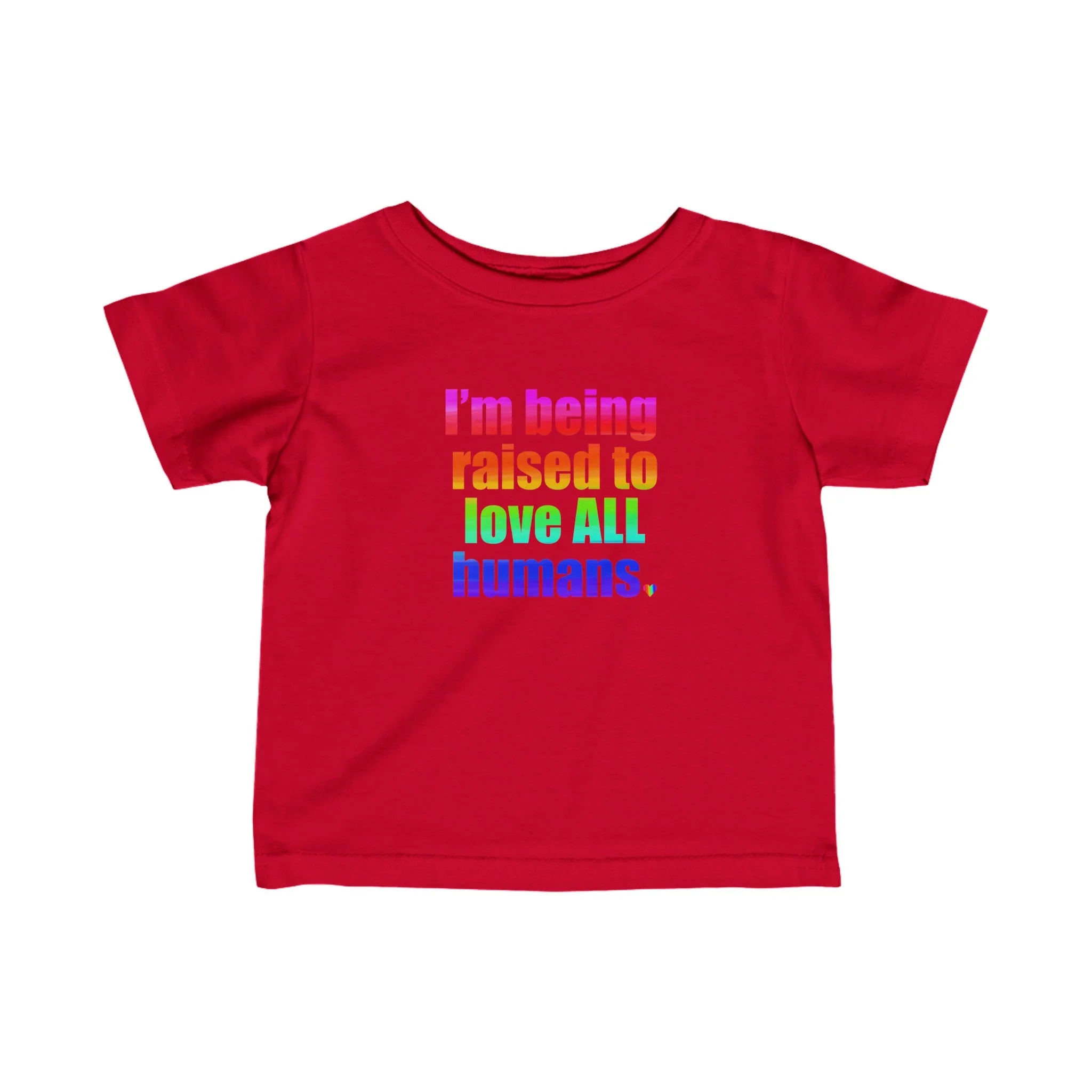 Bespattered Facade Love All Humans Infant Fine Jersey Tee - Image 11