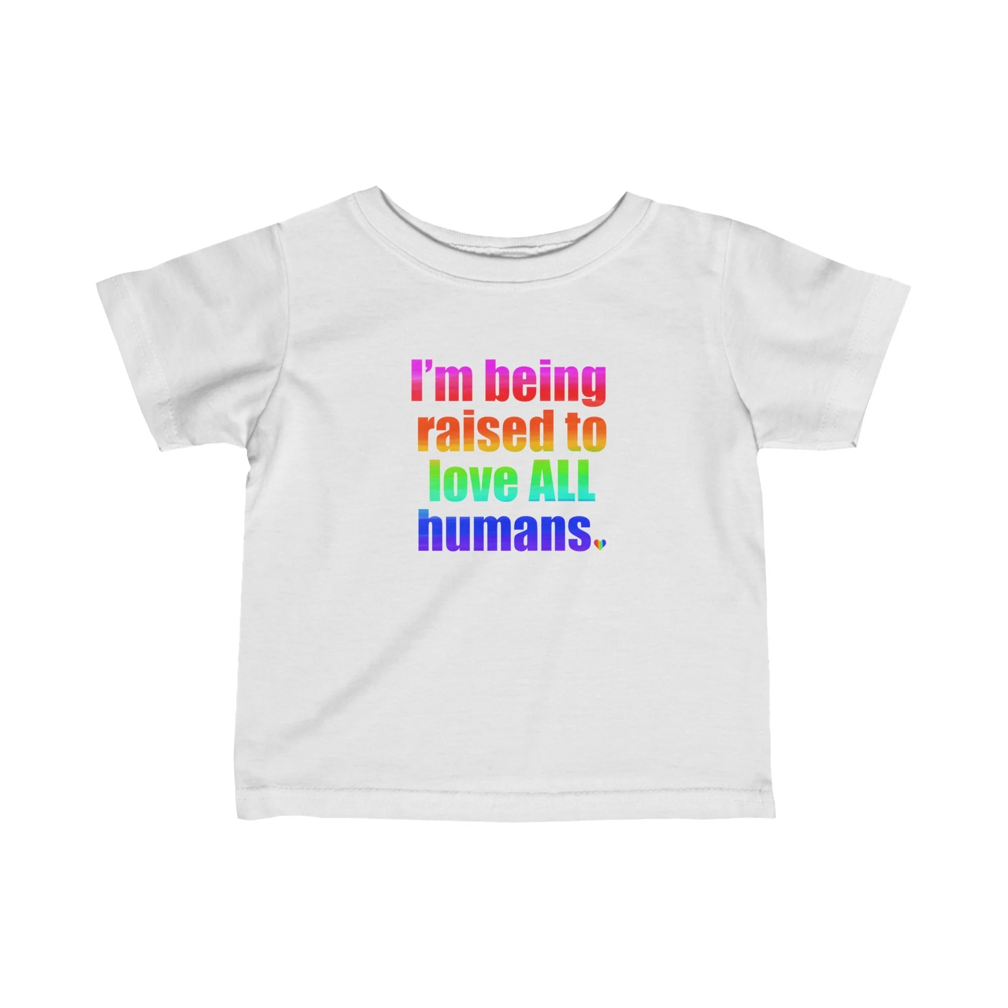 Bespattered Facade Love All Humans Infant Fine Jersey Tee - Image 13