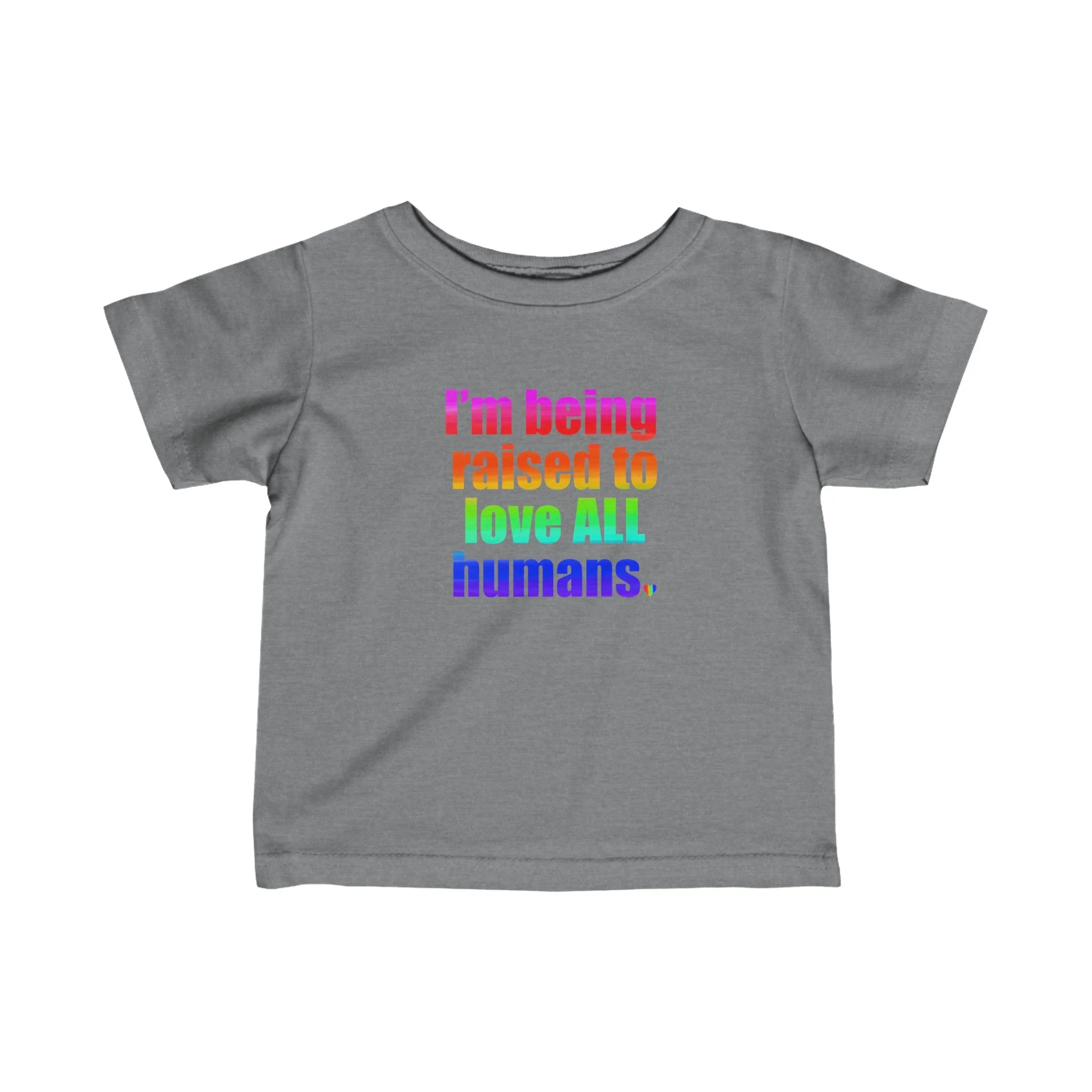 Bespattered Facade Love All Humans Infant Fine Jersey Tee - Image 14