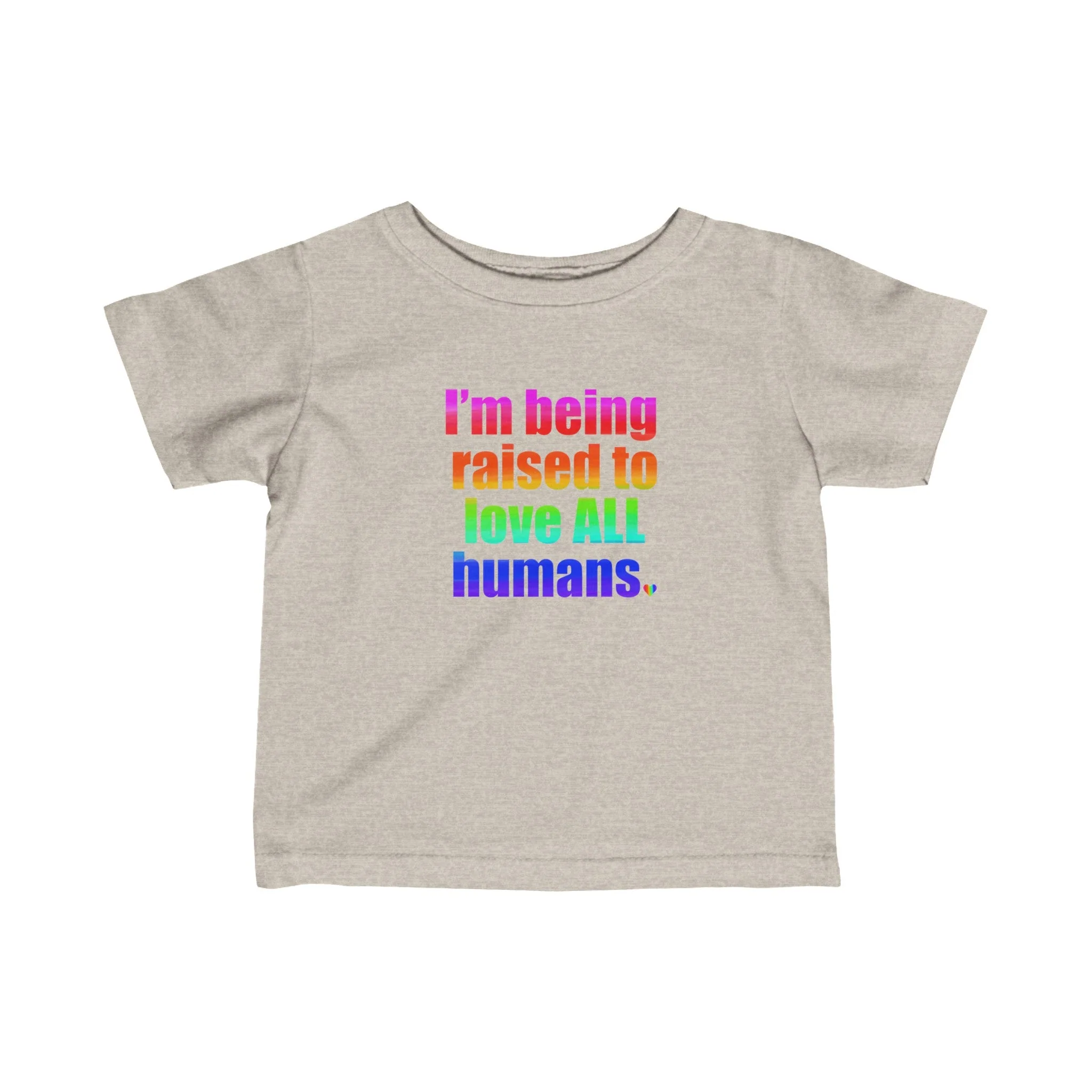 Bespattered Facade Love All Humans Infant Fine Jersey Tee - Image 15