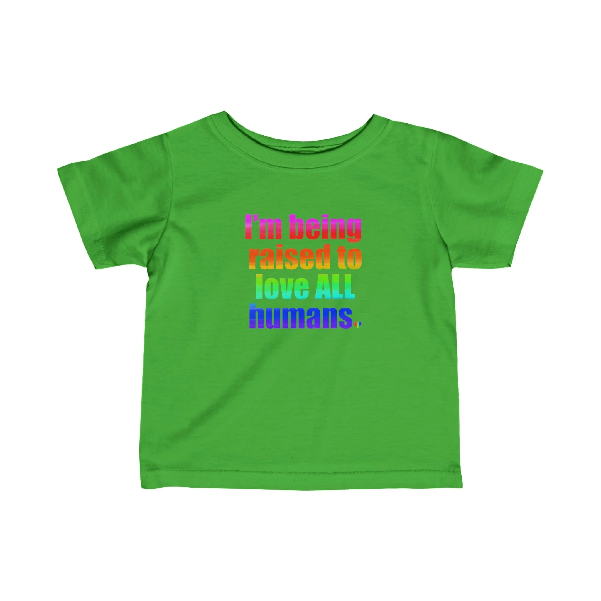 Bespattered Facade Love All Humans Infant Fine Jersey Tee - Image 3