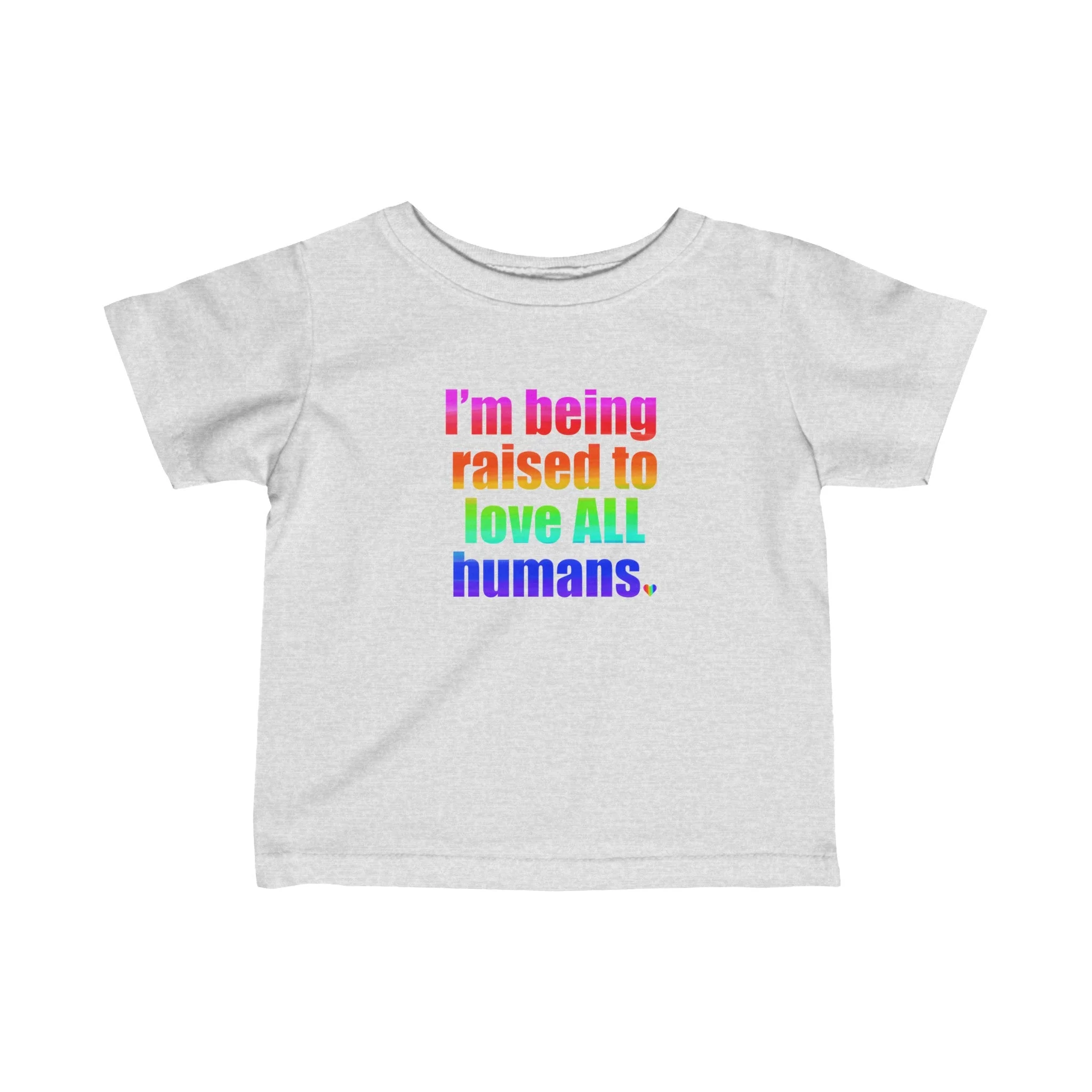 Bespattered Facade Love All Humans Infant Fine Jersey Tee - Image 4