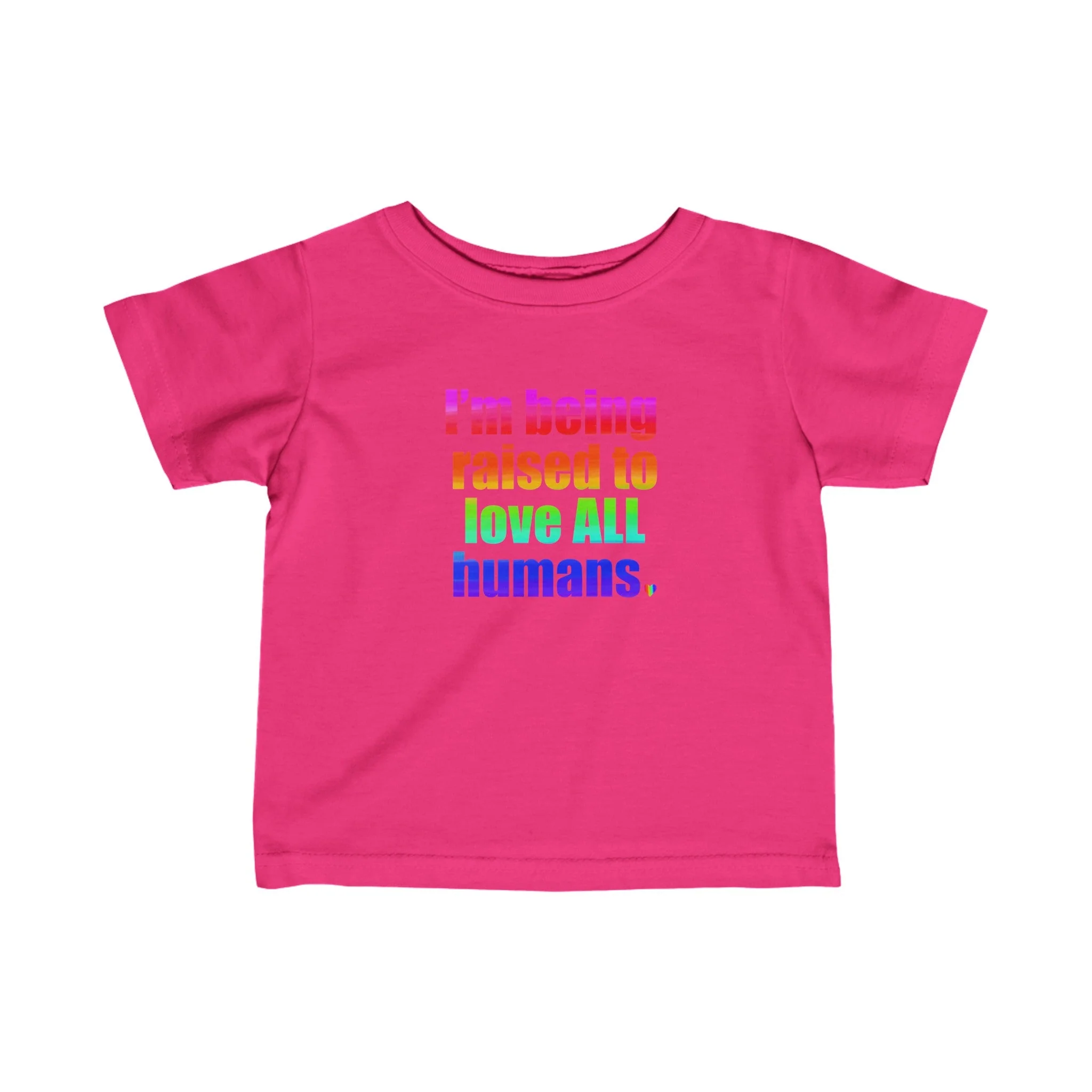 Bespattered Facade Love All Humans Infant Fine Jersey Tee - Image 5