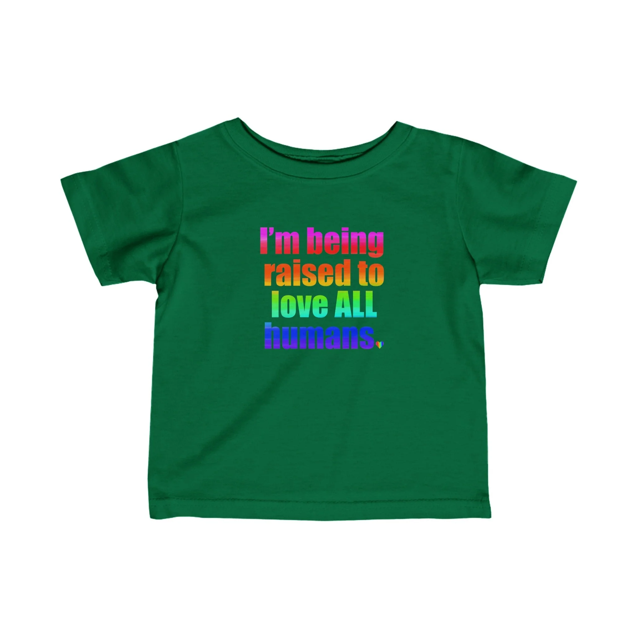 Bespattered Facade Love All Humans Infant Fine Jersey Tee - Image 6