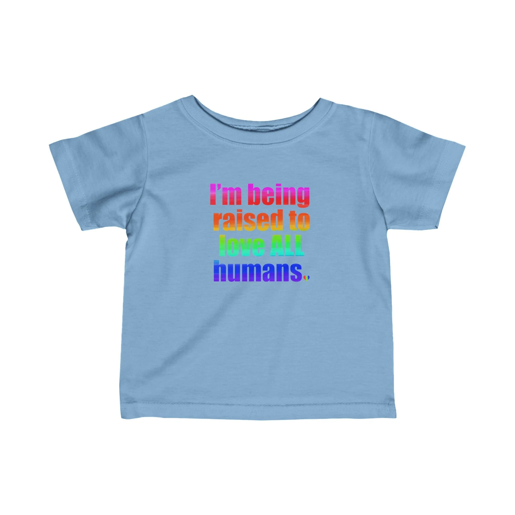 Bespattered Facade Love All Humans Infant Fine Jersey Tee - Image 8