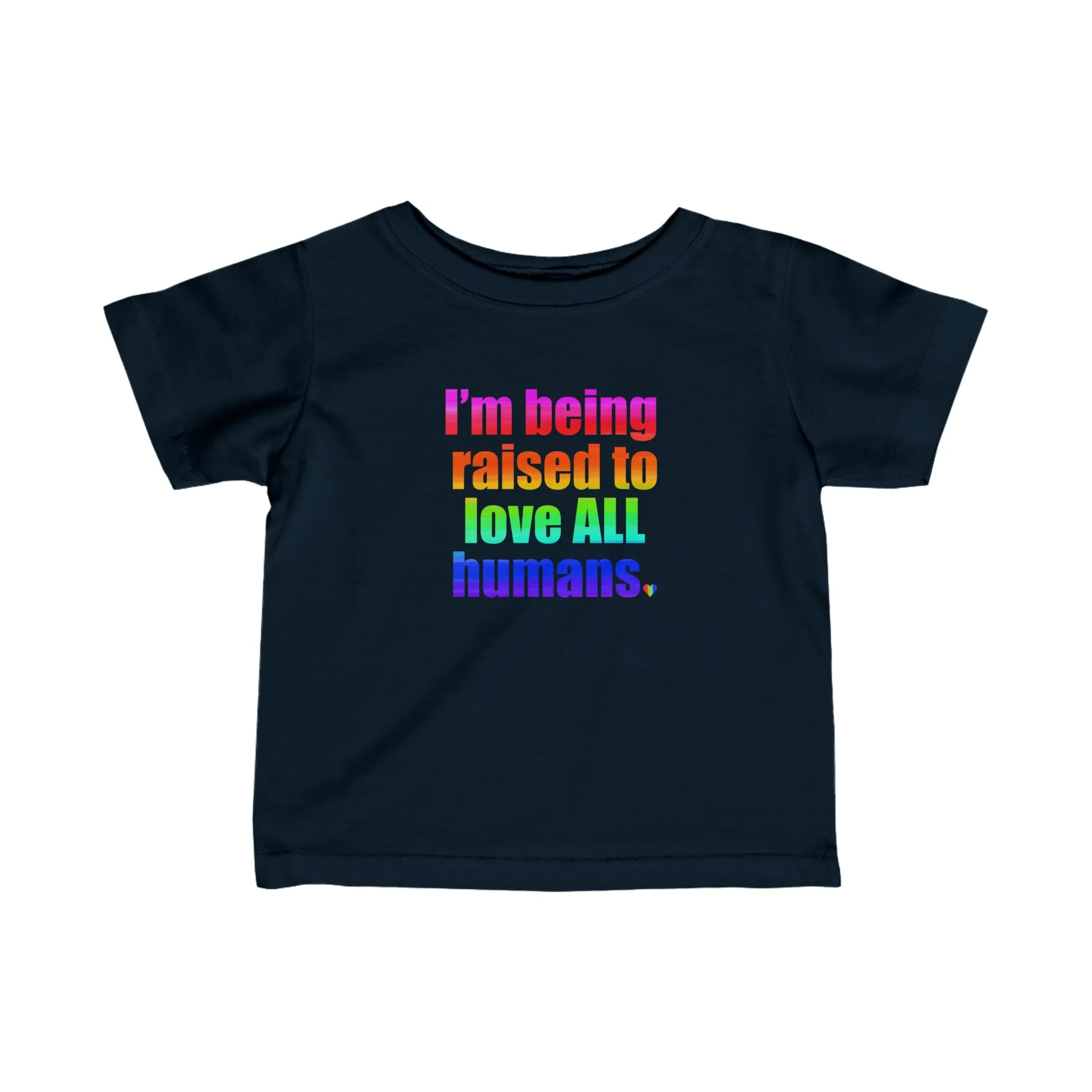 Bespattered Facade Love All Humans Infant Fine Jersey Tee - Image 9