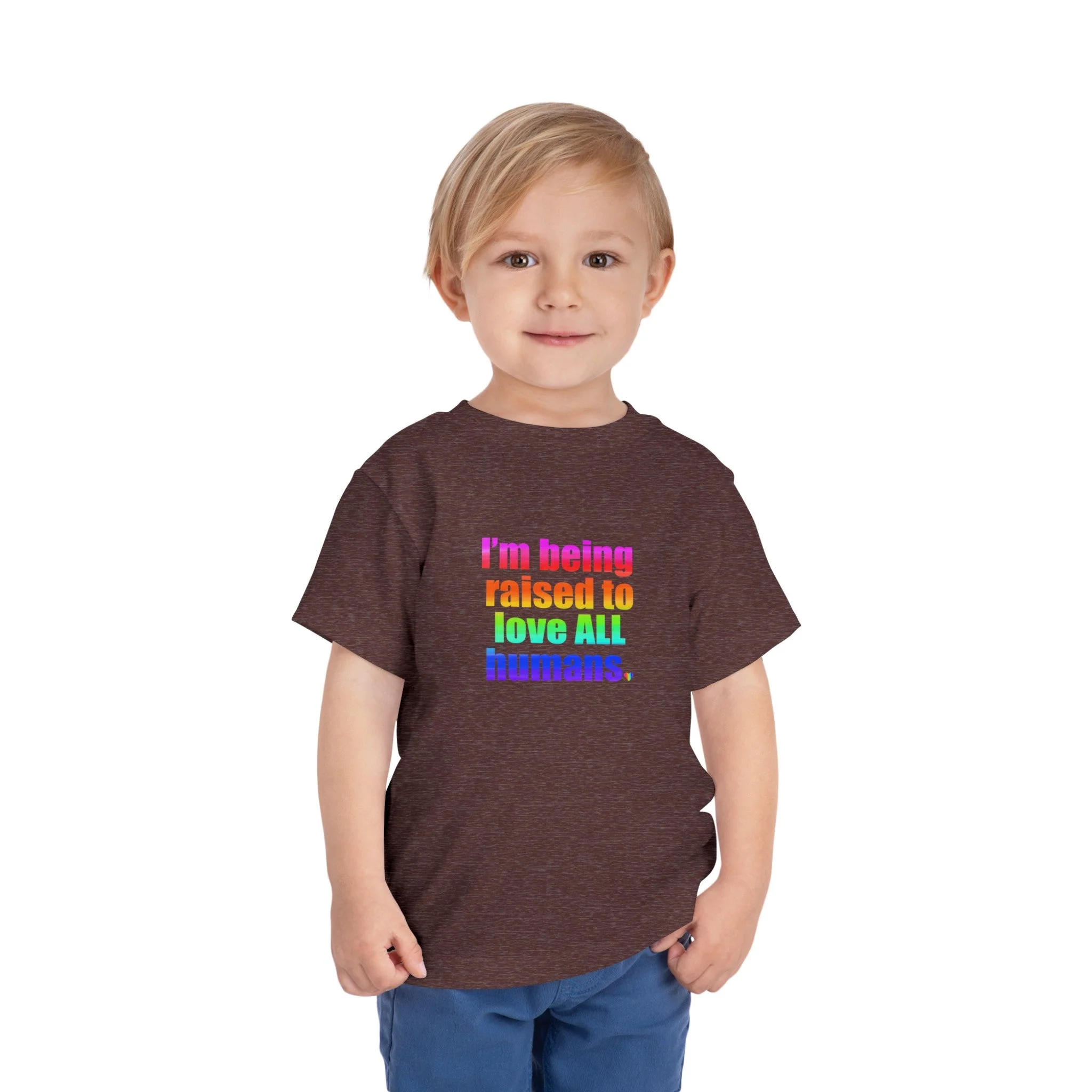 Bespattered Facade Love All Humans Toddler Short Sleeve Tee - Image 10