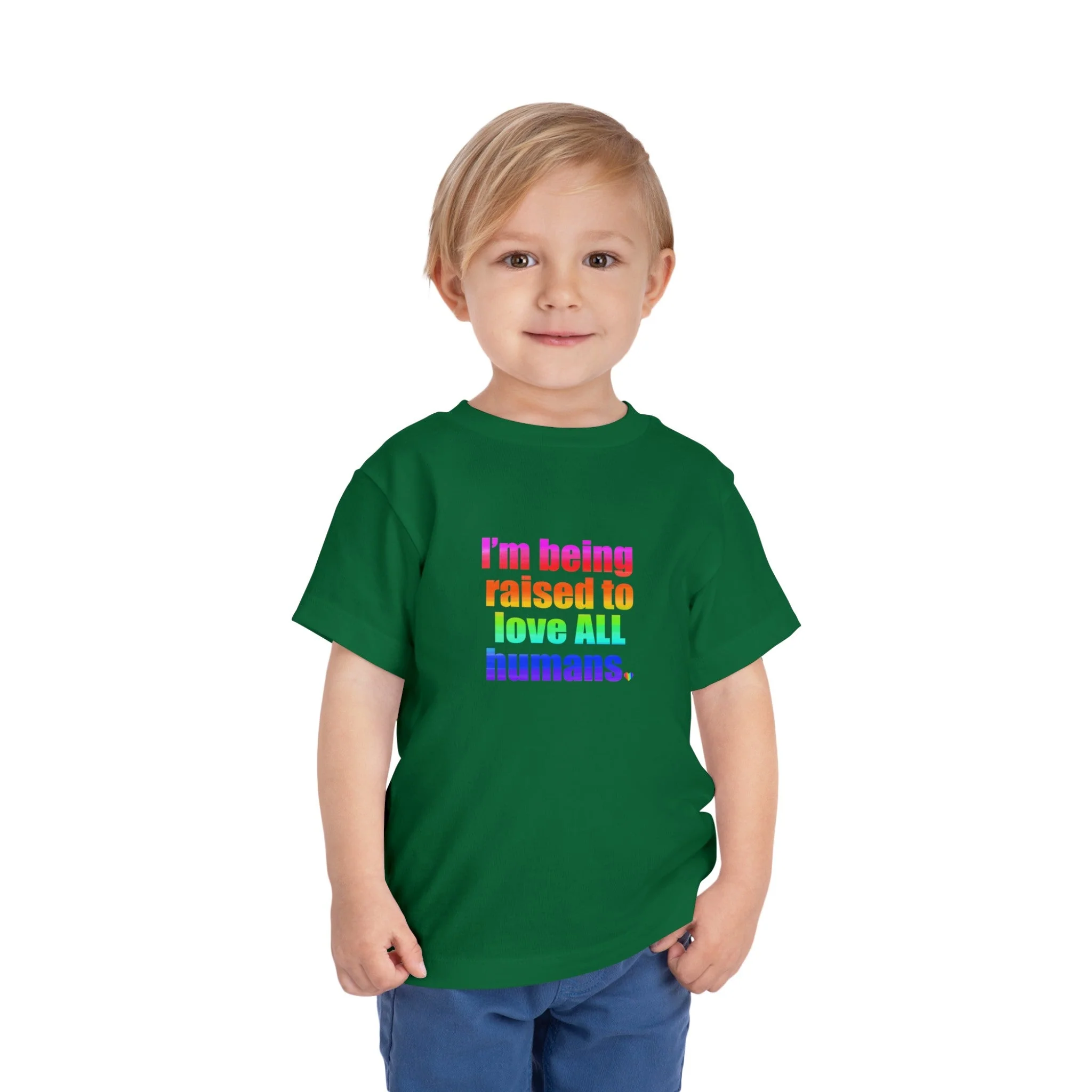 Bespattered Facade Love All Humans Toddler Short Sleeve Tee - Image 13
