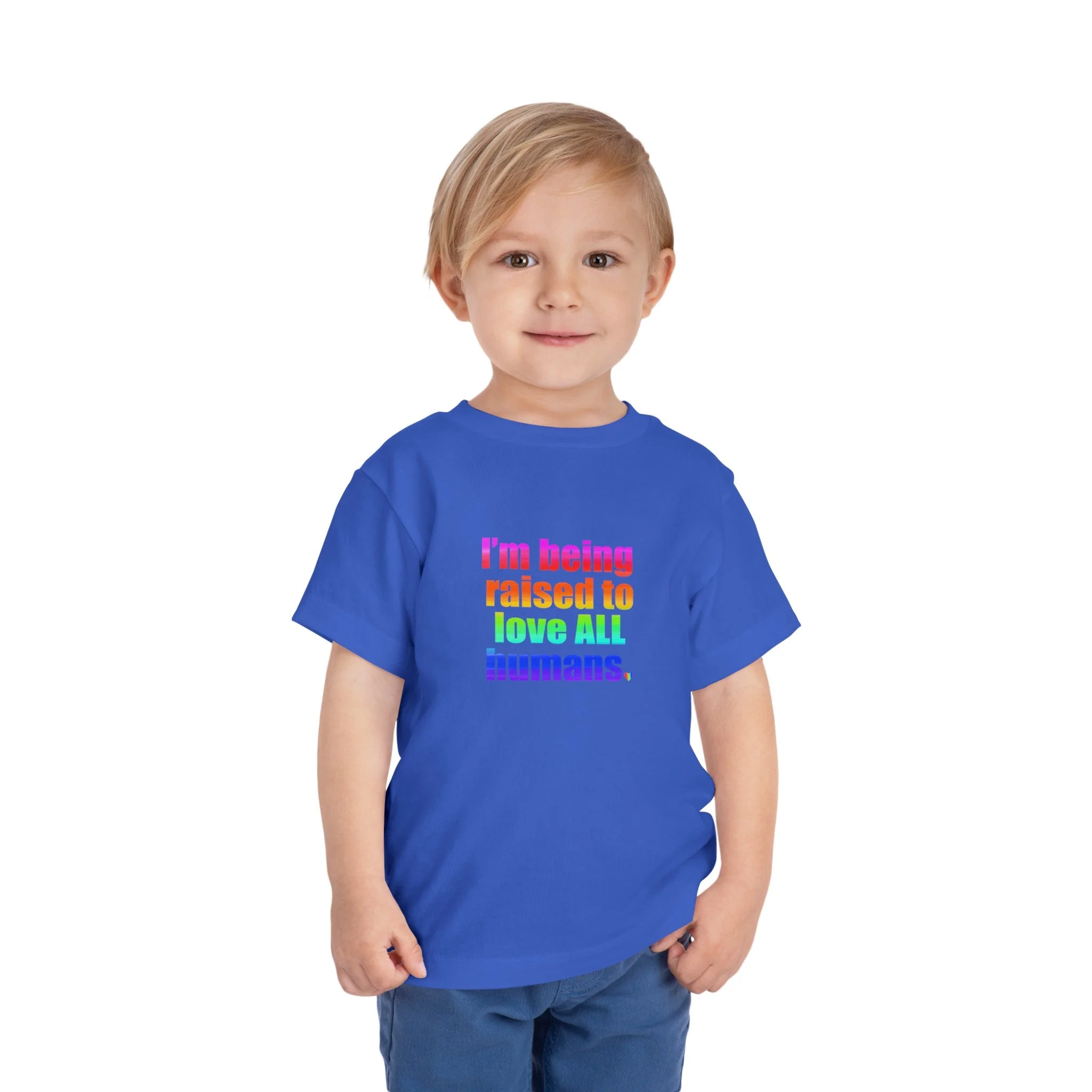 Bespattered Facade Love All Humans Toddler Short Sleeve Tee - Image 14