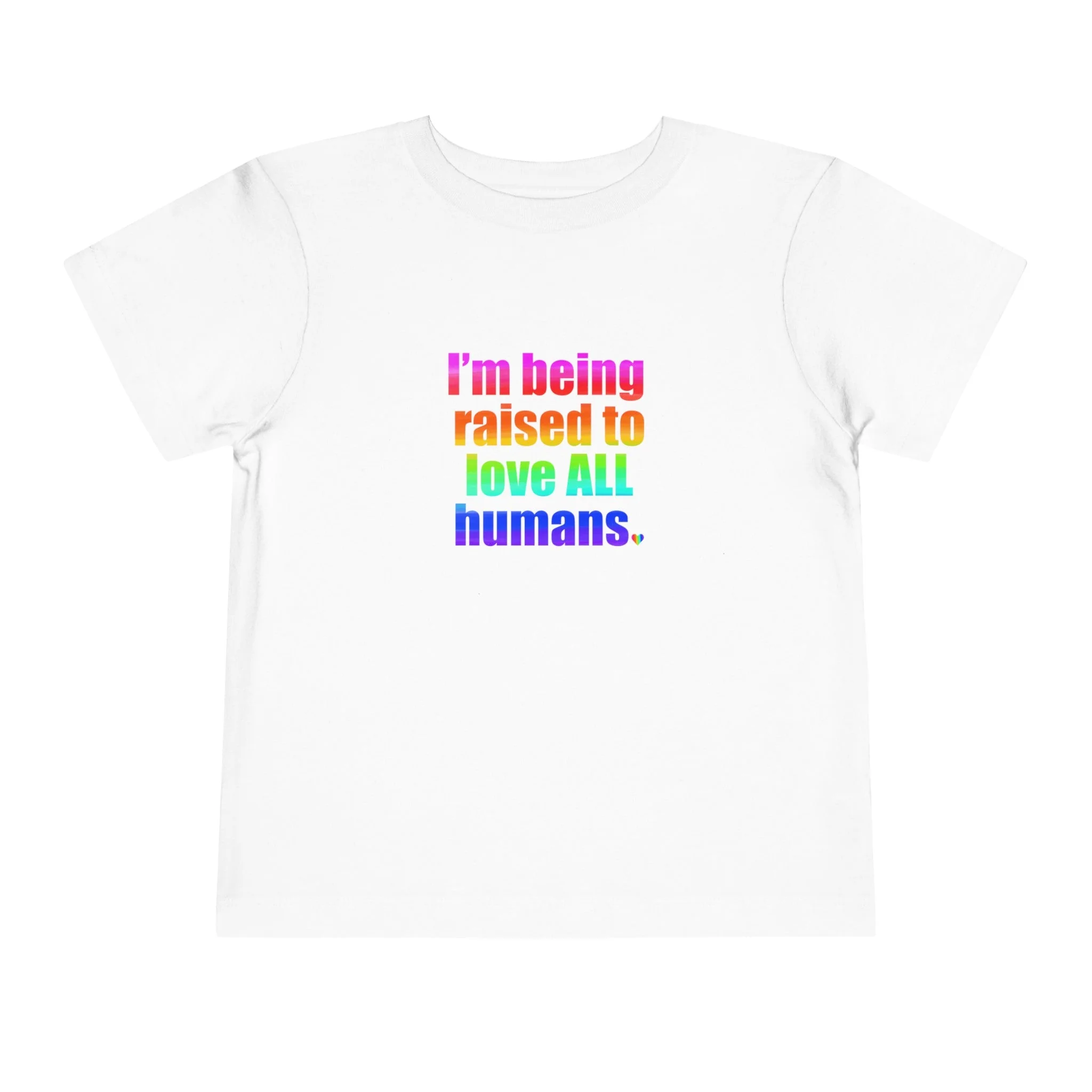 Bespattered Facade Love All Humans Toddler Short Sleeve Tee - Image 15