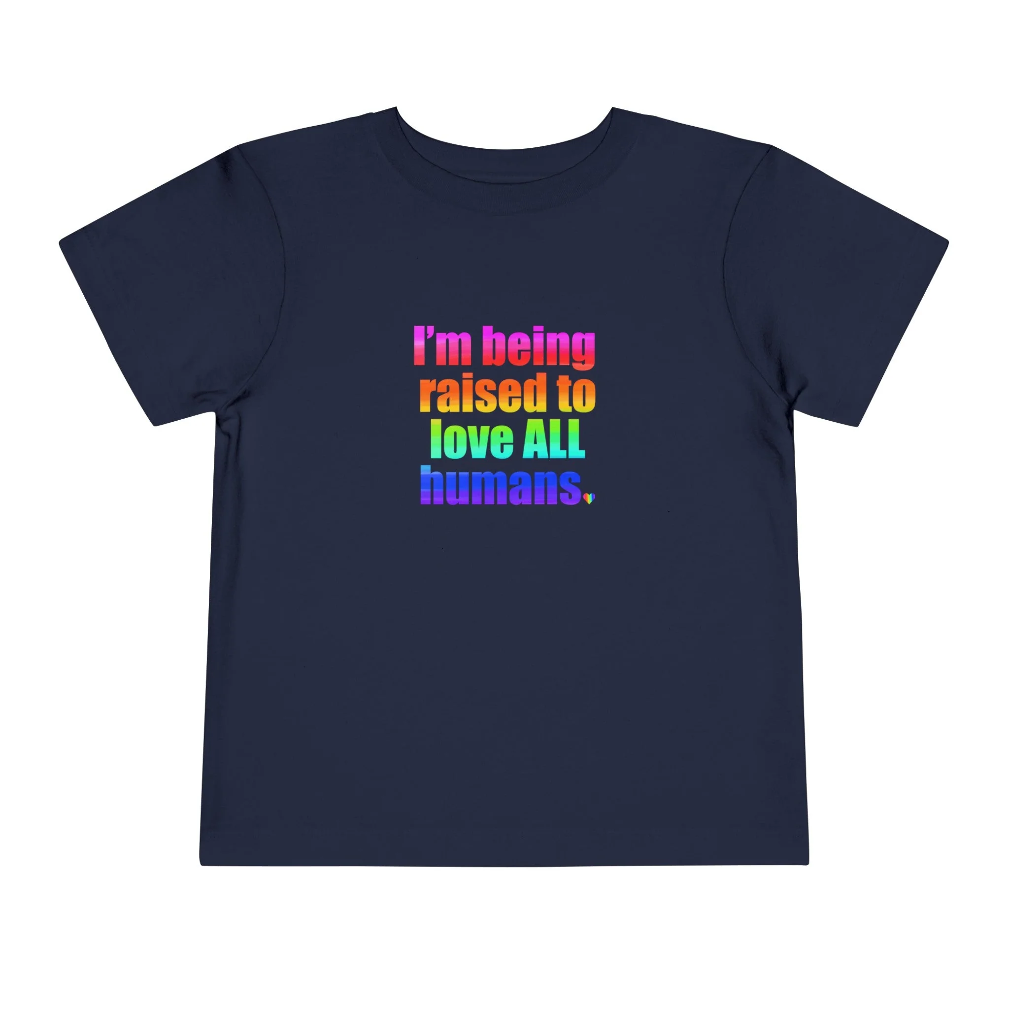 Bespattered Facade Love All Humans Toddler Short Sleeve Tee - Image 19