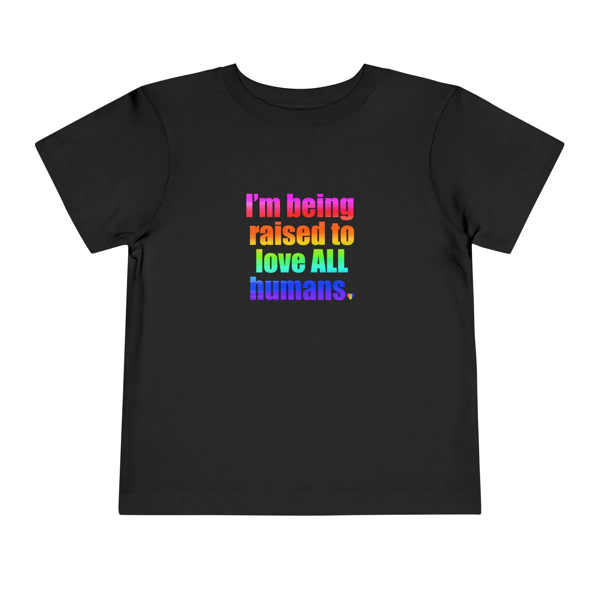 Bespattered Facade Love All Humans Toddler Short Sleeve Tee - Image 2