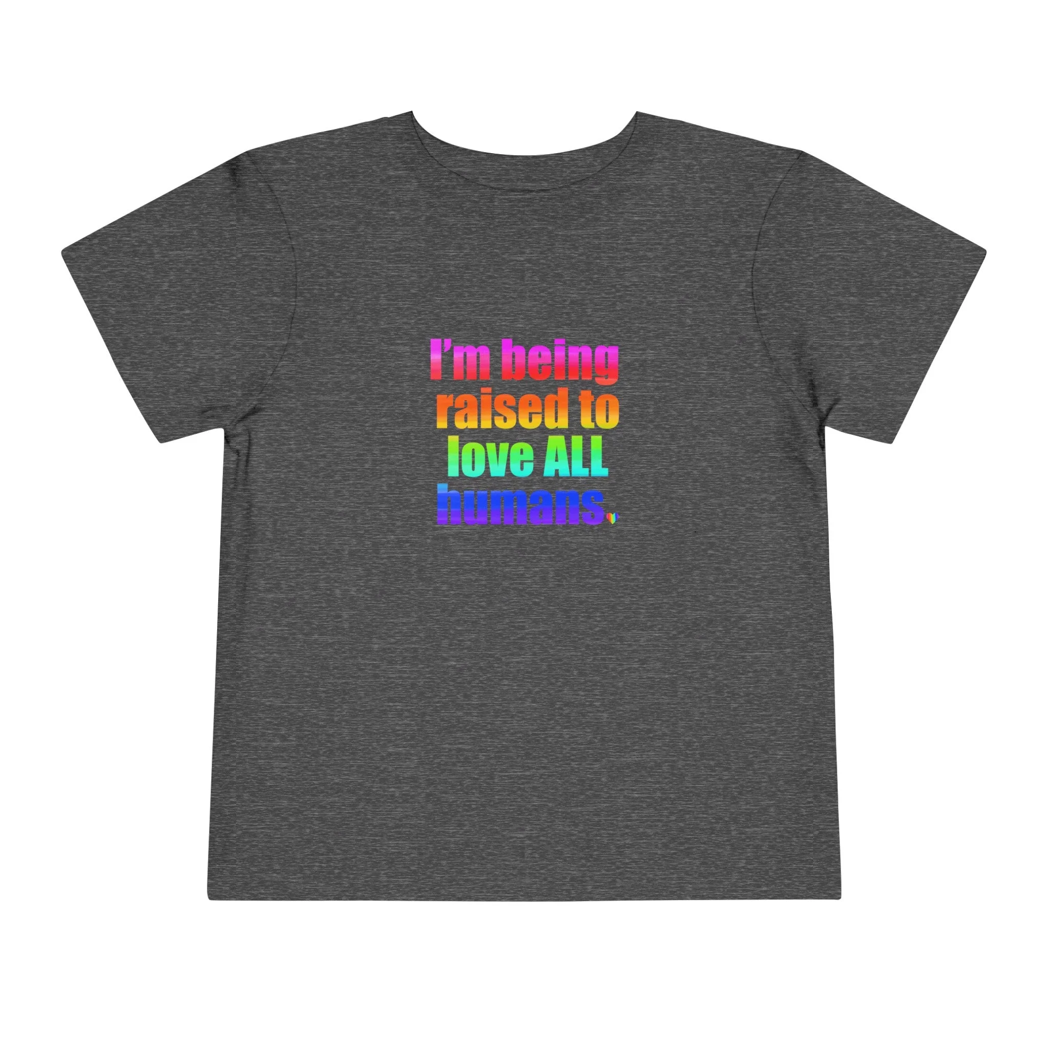 Bespattered Facade Love All Humans Toddler Short Sleeve Tee - Image 23