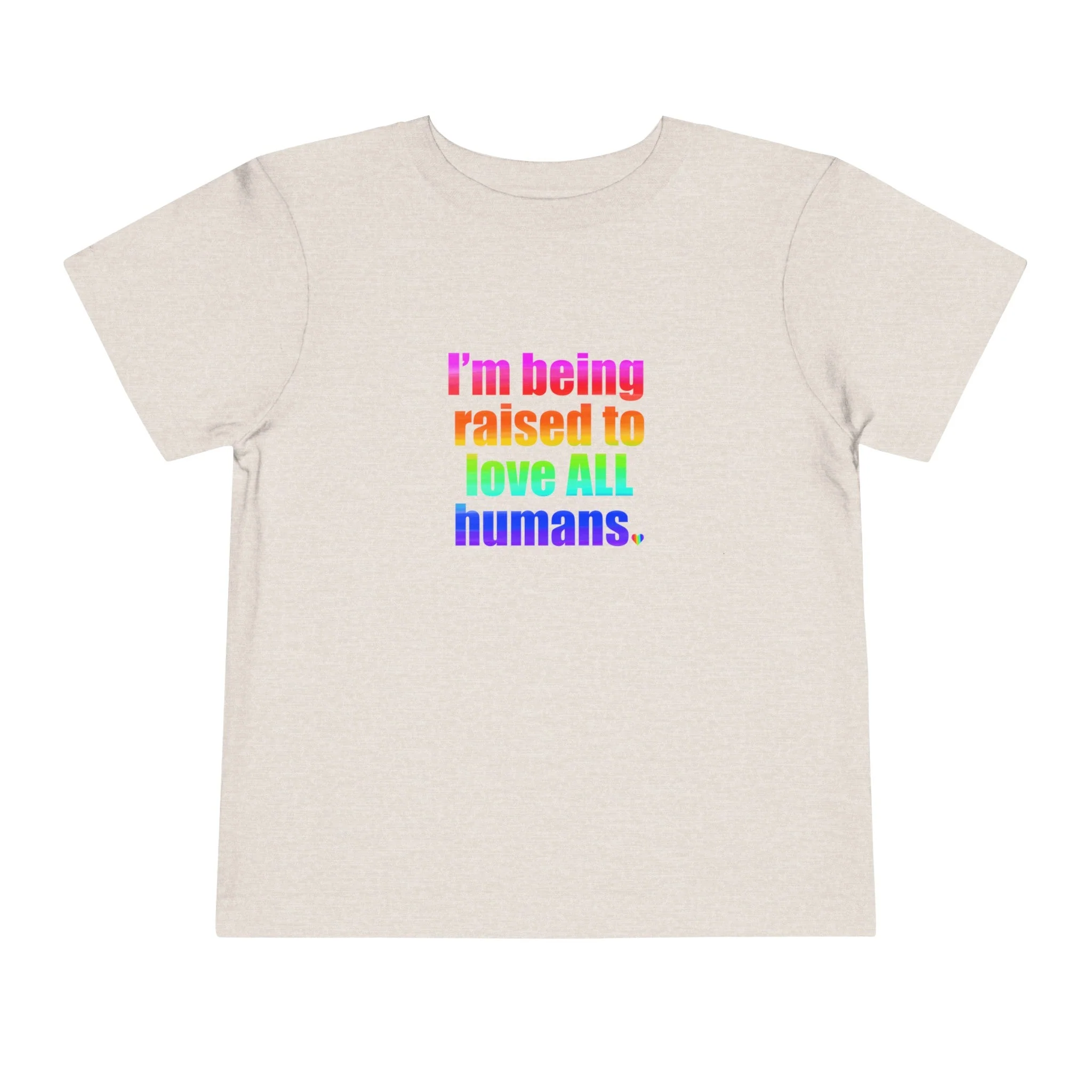 Bespattered Facade Love All Humans Toddler Short Sleeve Tee - Image 25