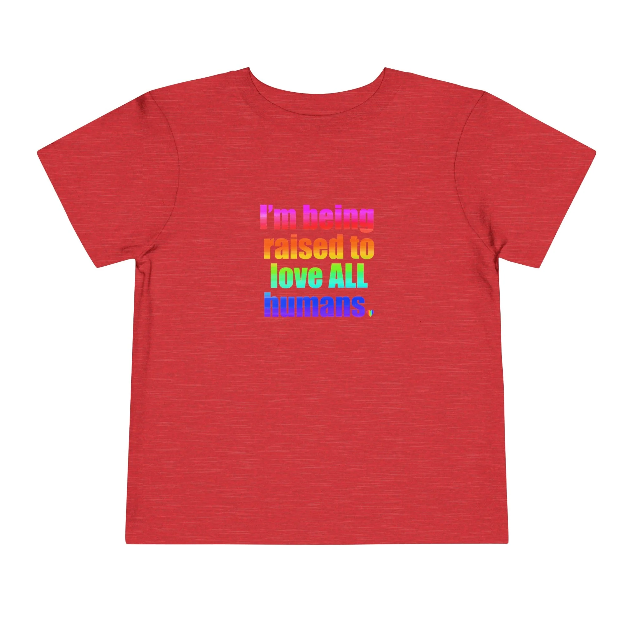 Bespattered Facade Love All Humans Toddler Short Sleeve Tee - Image 29