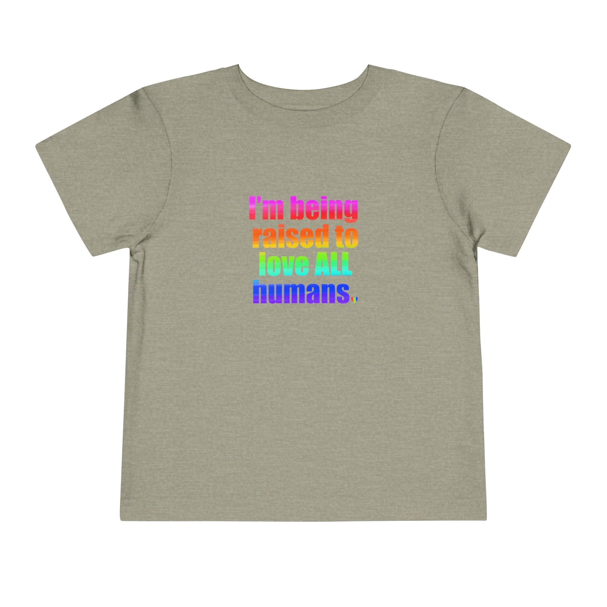 Bespattered Facade Love All Humans Toddler Short Sleeve Tee - Image 31