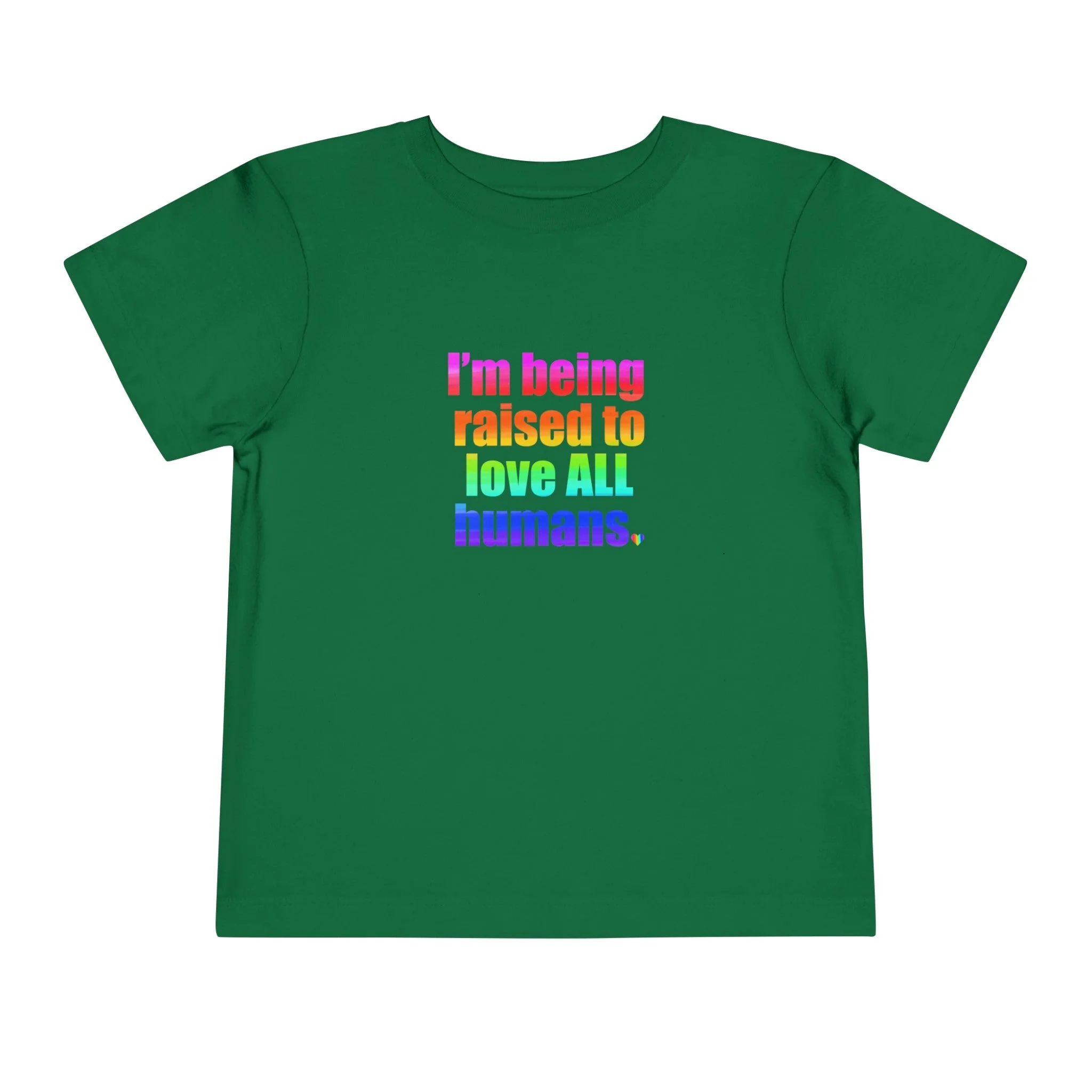 Bespattered Facade Love All Humans Toddler Short Sleeve Tee - Image 33