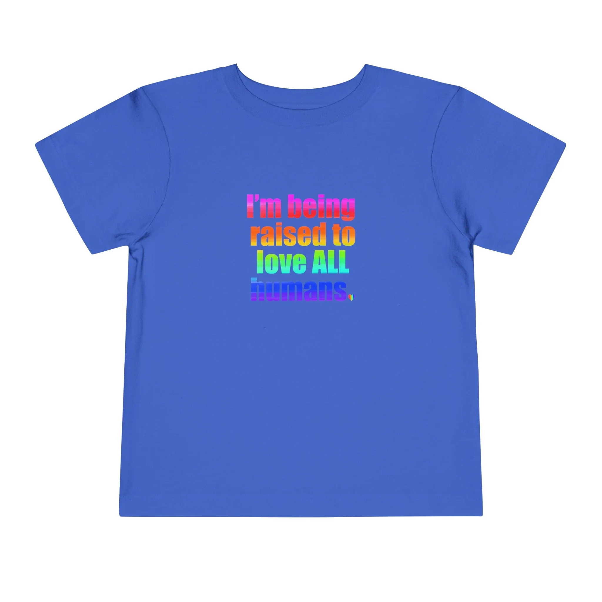 Bespattered Facade Love All Humans Toddler Short Sleeve Tee - Image 35