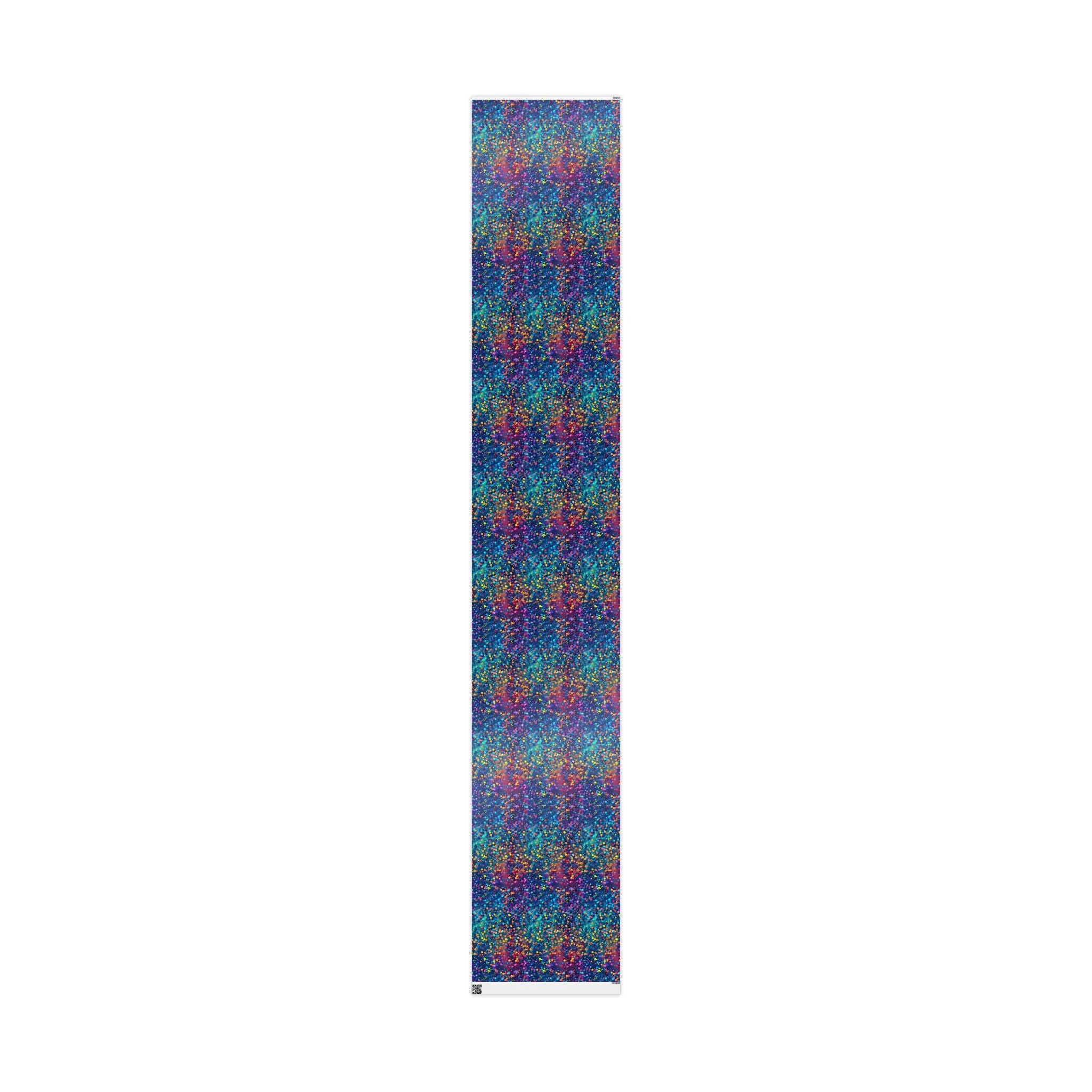 Bespattered Facade Party Time Rainbow Confetti Dots Wrapping Paper | Three Sizes | Glossy or Matte - Image 10
