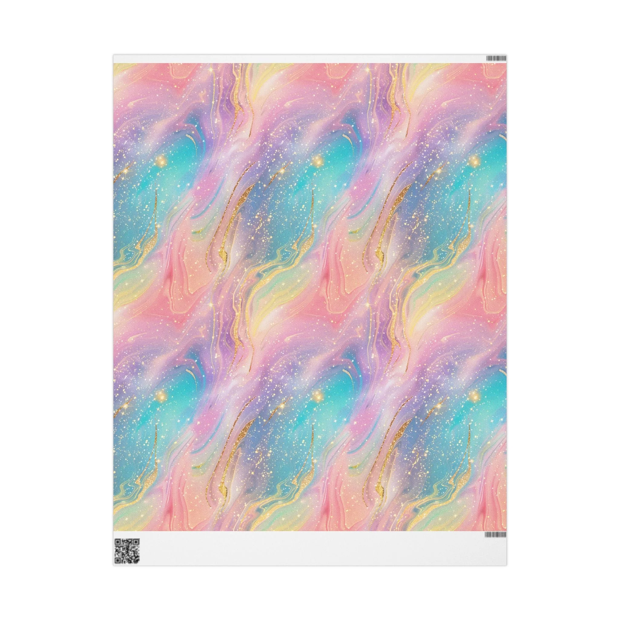 Bespattered Facade Pastel Dreams Wrapping Paper | Three Sizes | Glossy or Matte - Image 6