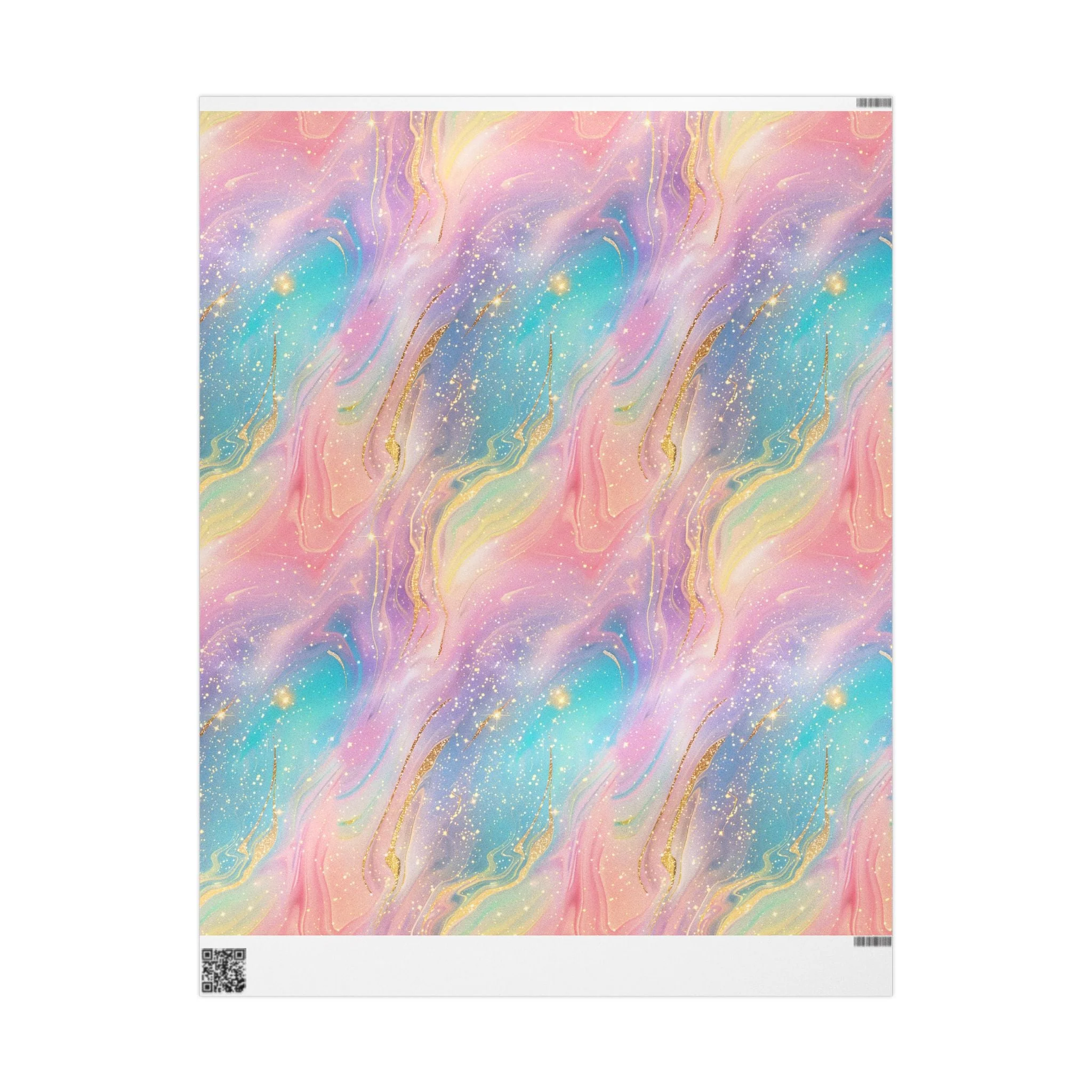 Bespattered Facade Pastel Dreams Wrapping Paper | Three Sizes | Glossy or Matte - Image 7