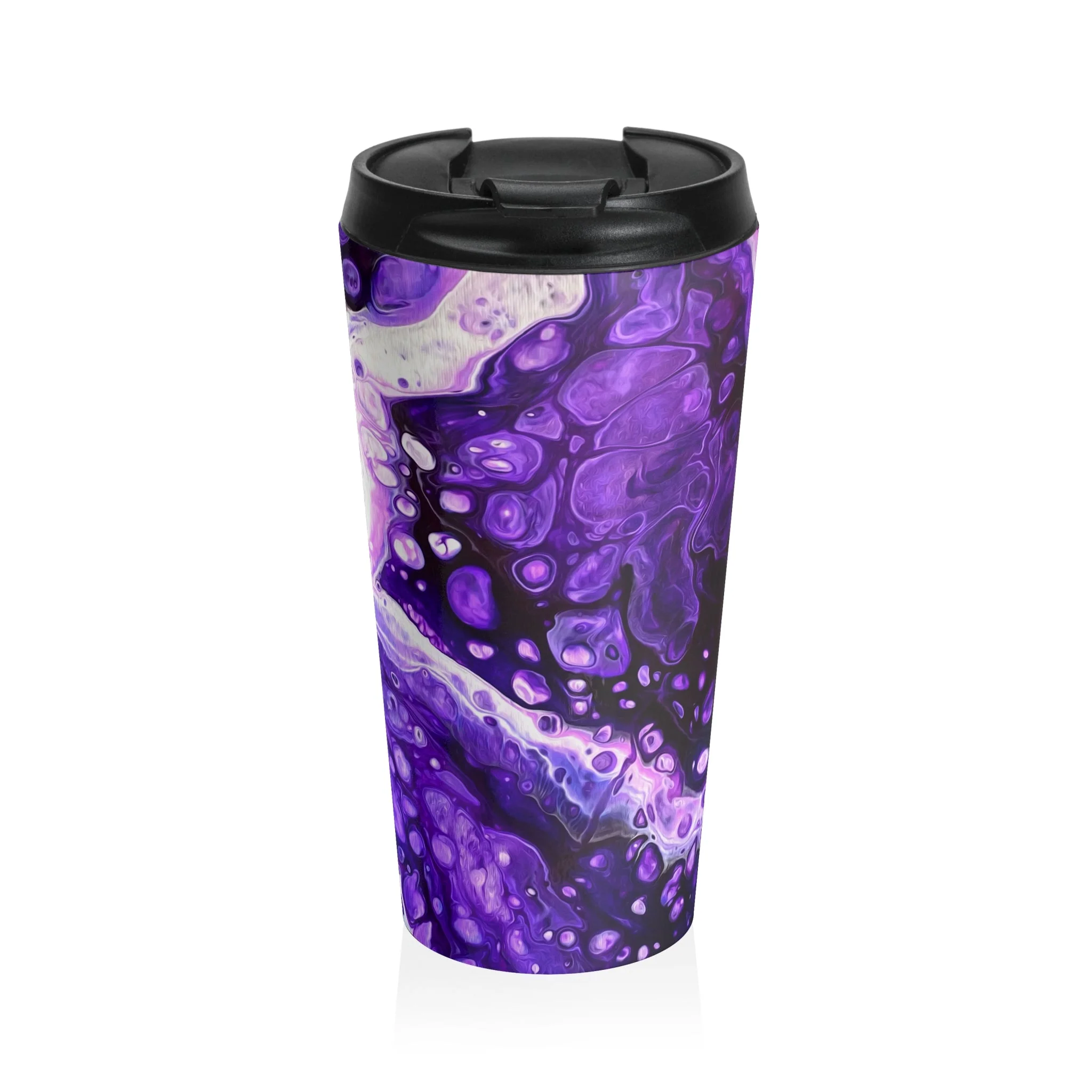 Bespattered Facade Purple Haze Stainless Steel Travel Mug - Image 2