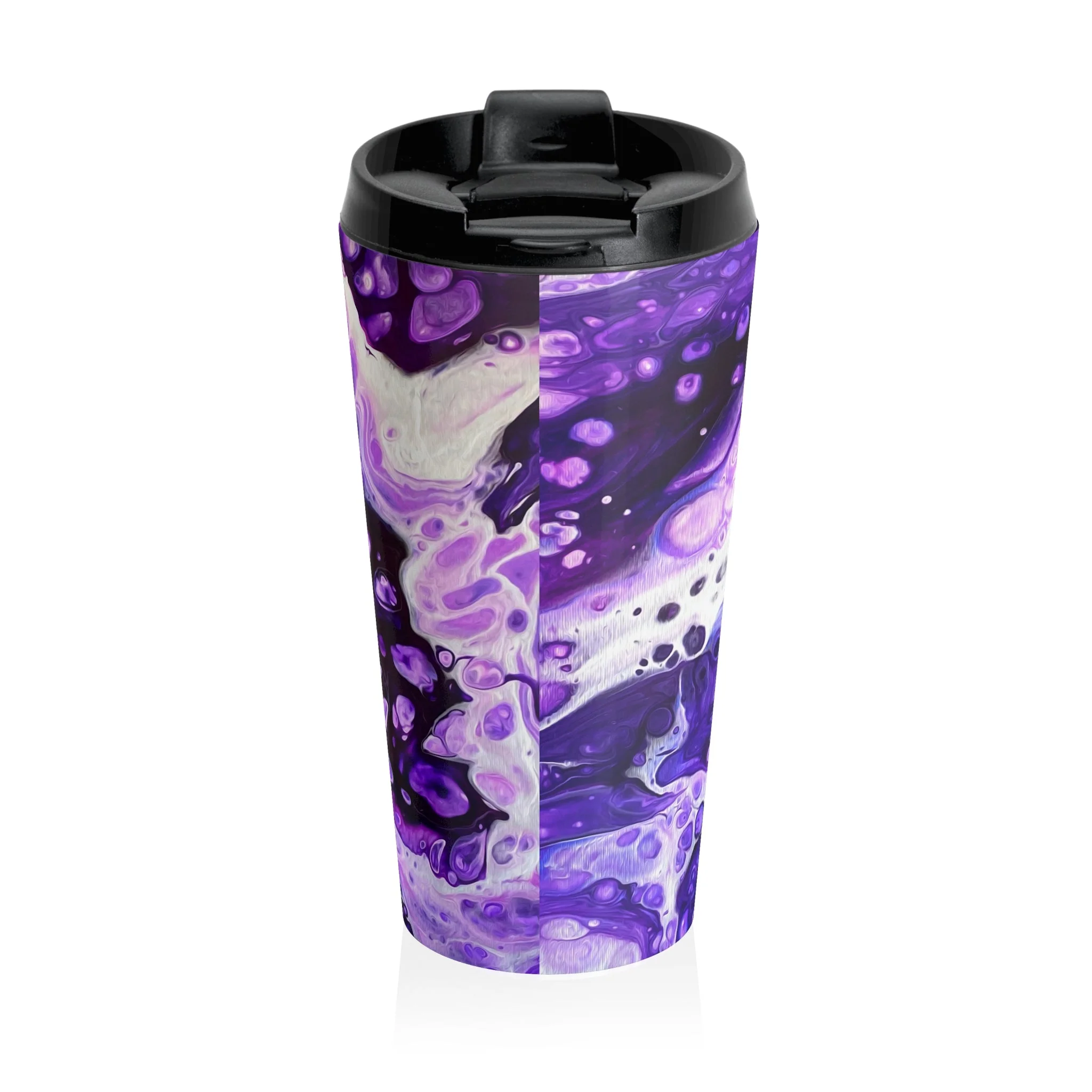 Bespattered Facade Purple Haze Stainless Steel Travel Mug - Image 3