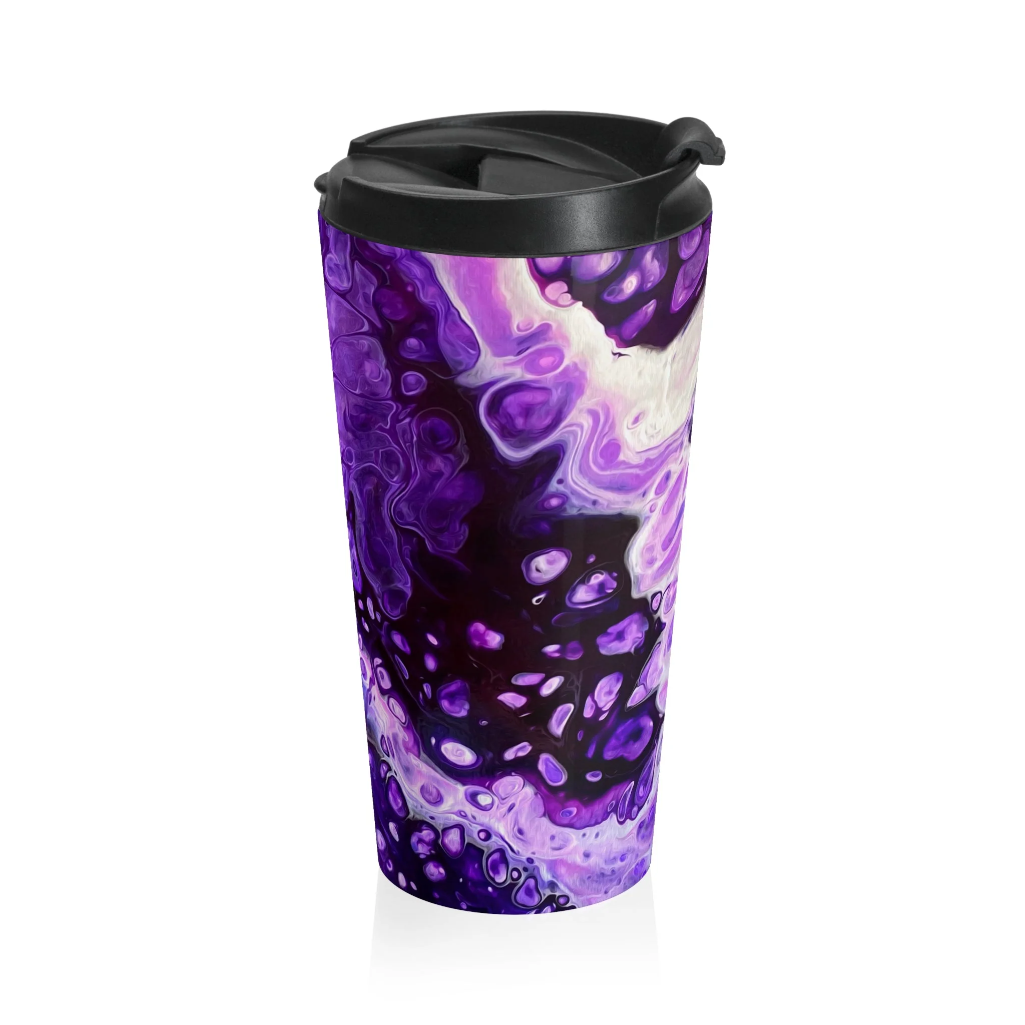 Bespattered Facade Purple Haze Stainless Steel Travel Mug - Image 4
