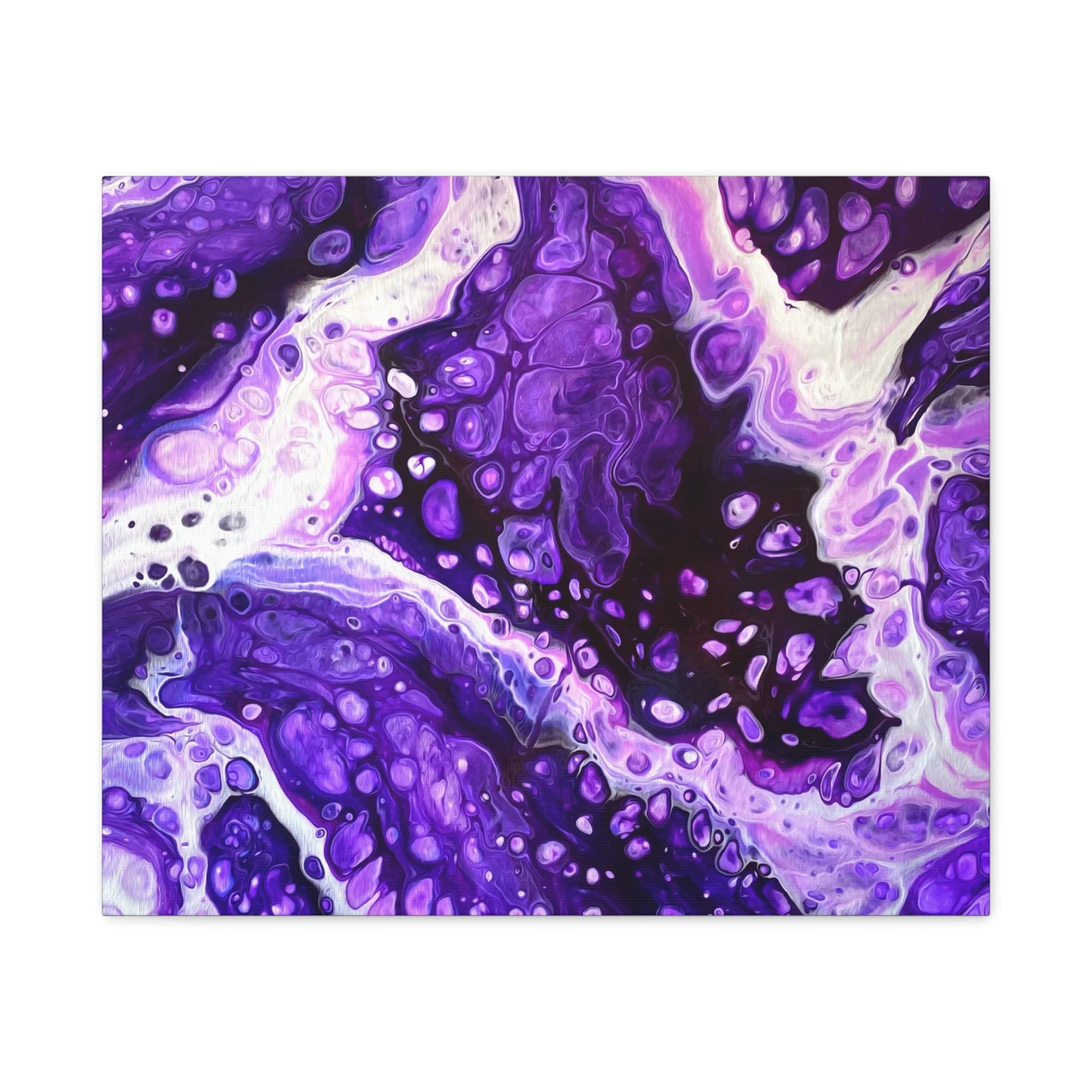 Bespattered Facade Purple Haze Stretched Matte Canvas Art Prints | Multiple Sizes - Image 10