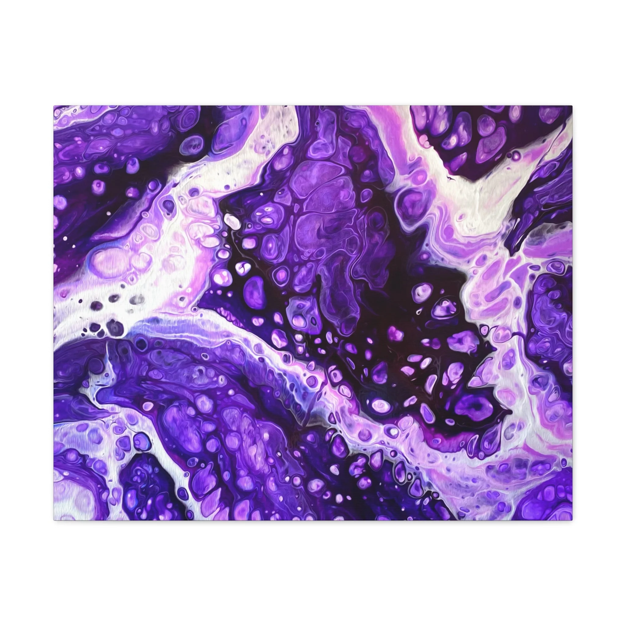 Bespattered Facade Purple Haze Stretched Matte Canvas Art Prints | Multiple Sizes - Image 13