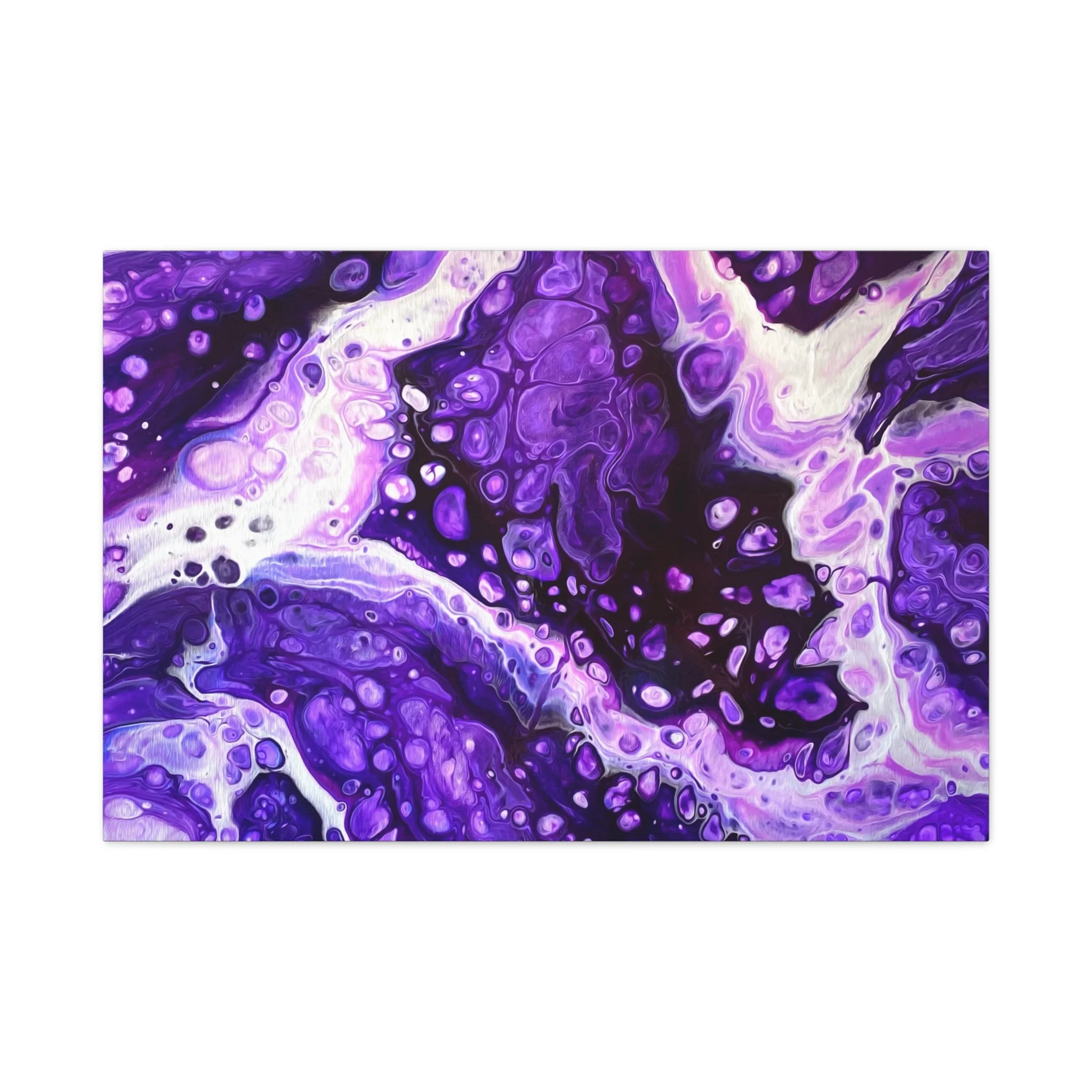Bespattered Facade Purple Haze Stretched Matte Canvas Art Prints | Multiple Sizes - Image 16