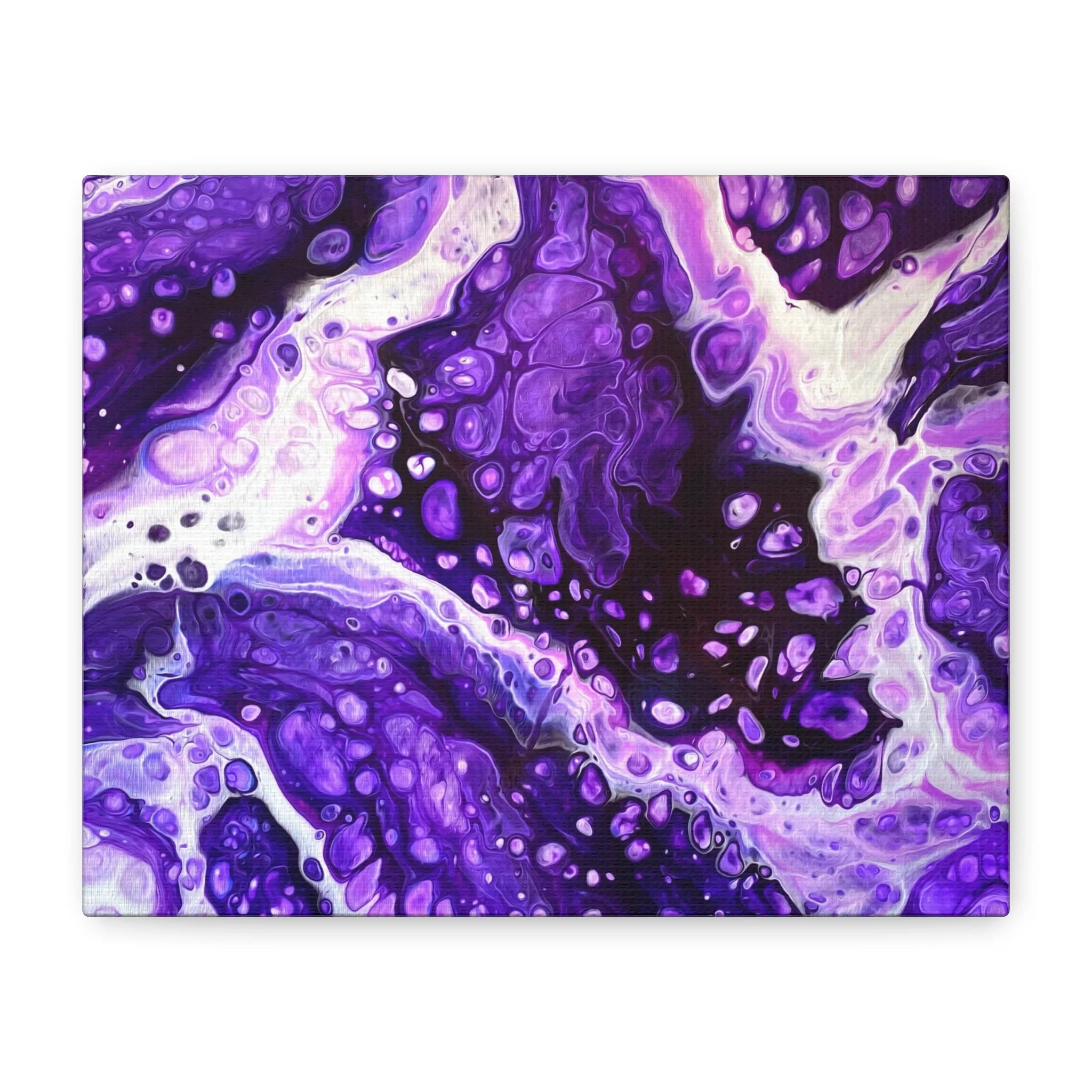 Bespattered Facade Purple Haze Stretched Matte Canvas Art Prints | Multiple Sizes - Image 2