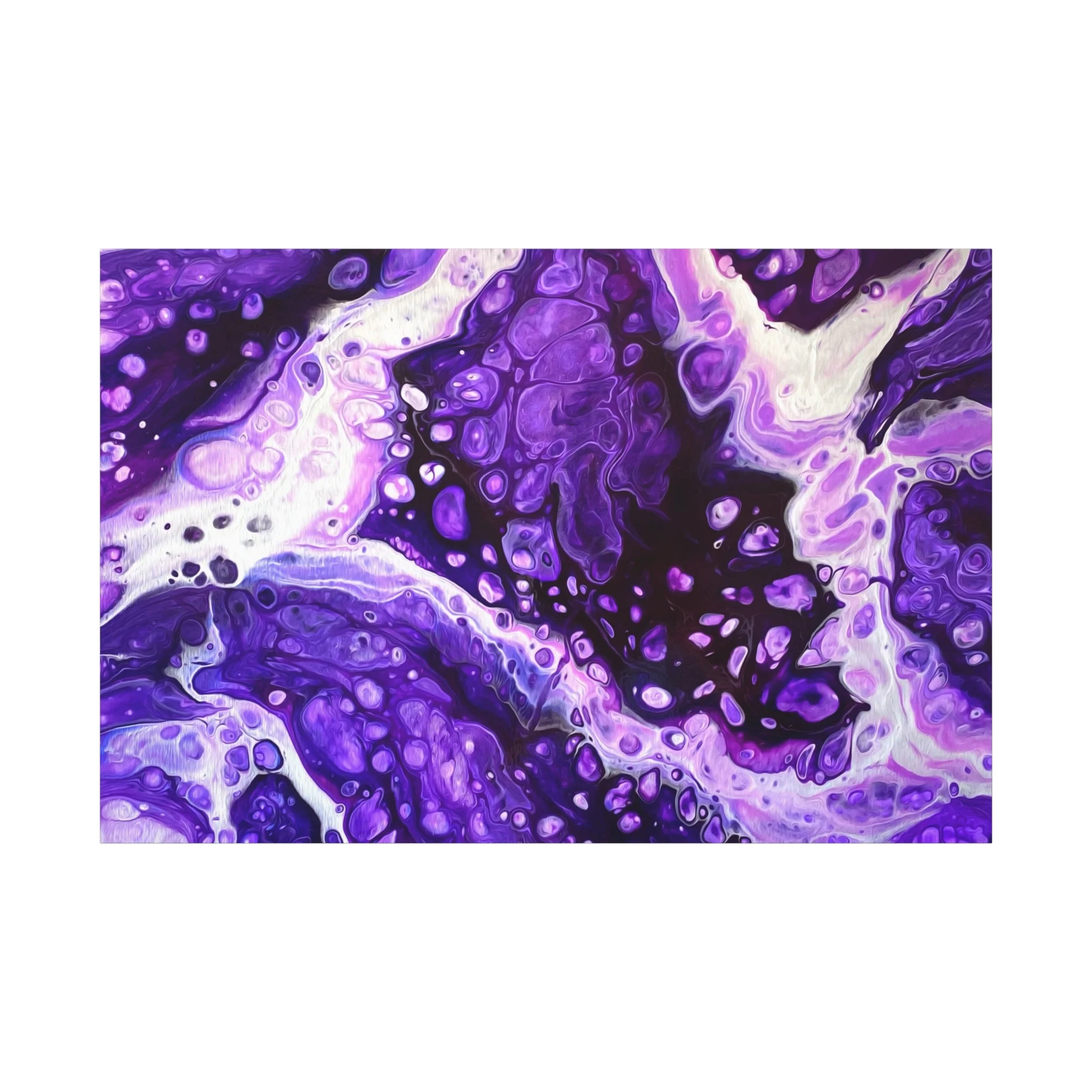 Bespattered Facade Purple Haze Stretched Matte Canvas Art Prints | Multiple Sizes - Image 25