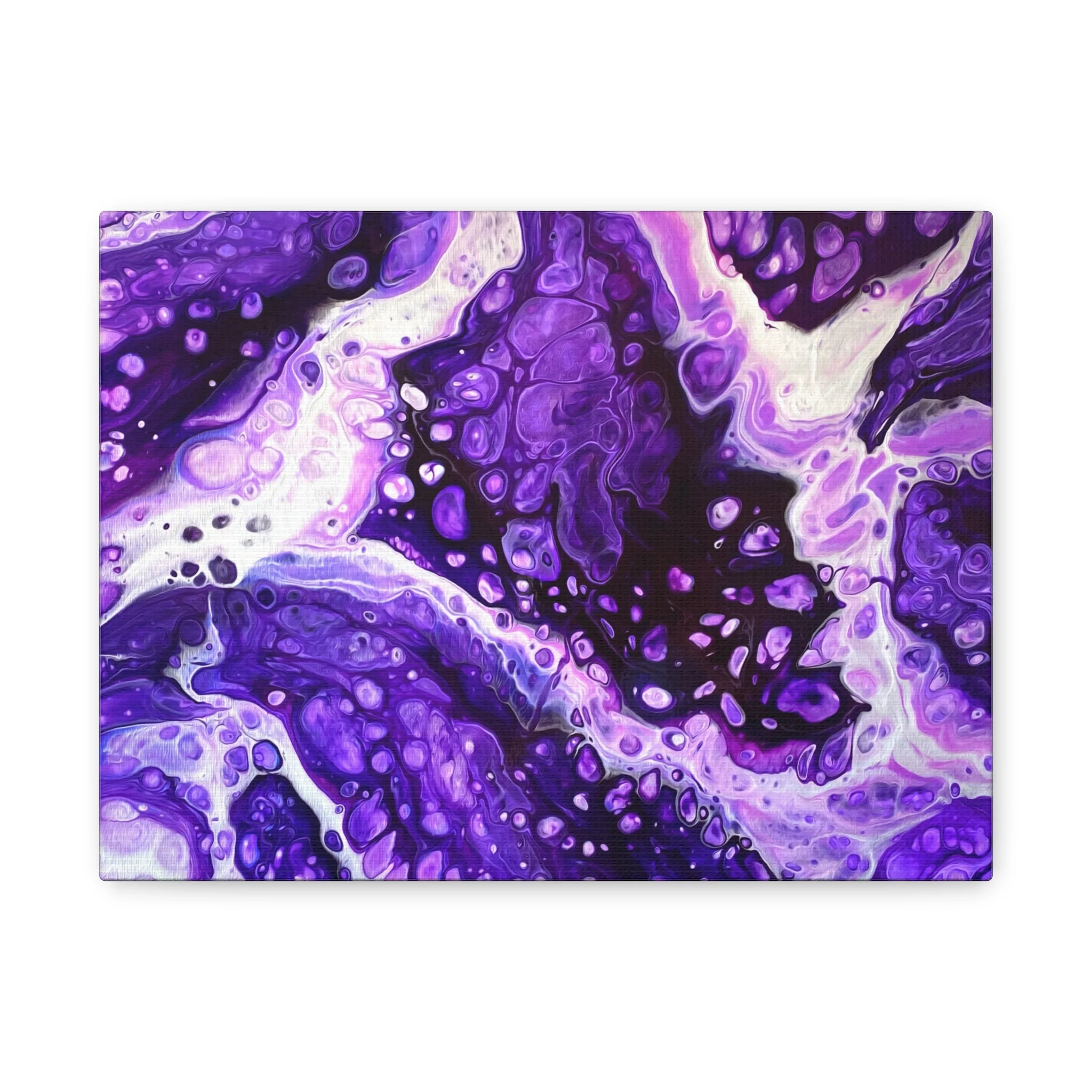 Bespattered Facade Purple Haze Stretched Matte Canvas Art Prints | Multiple Sizes - Image 26