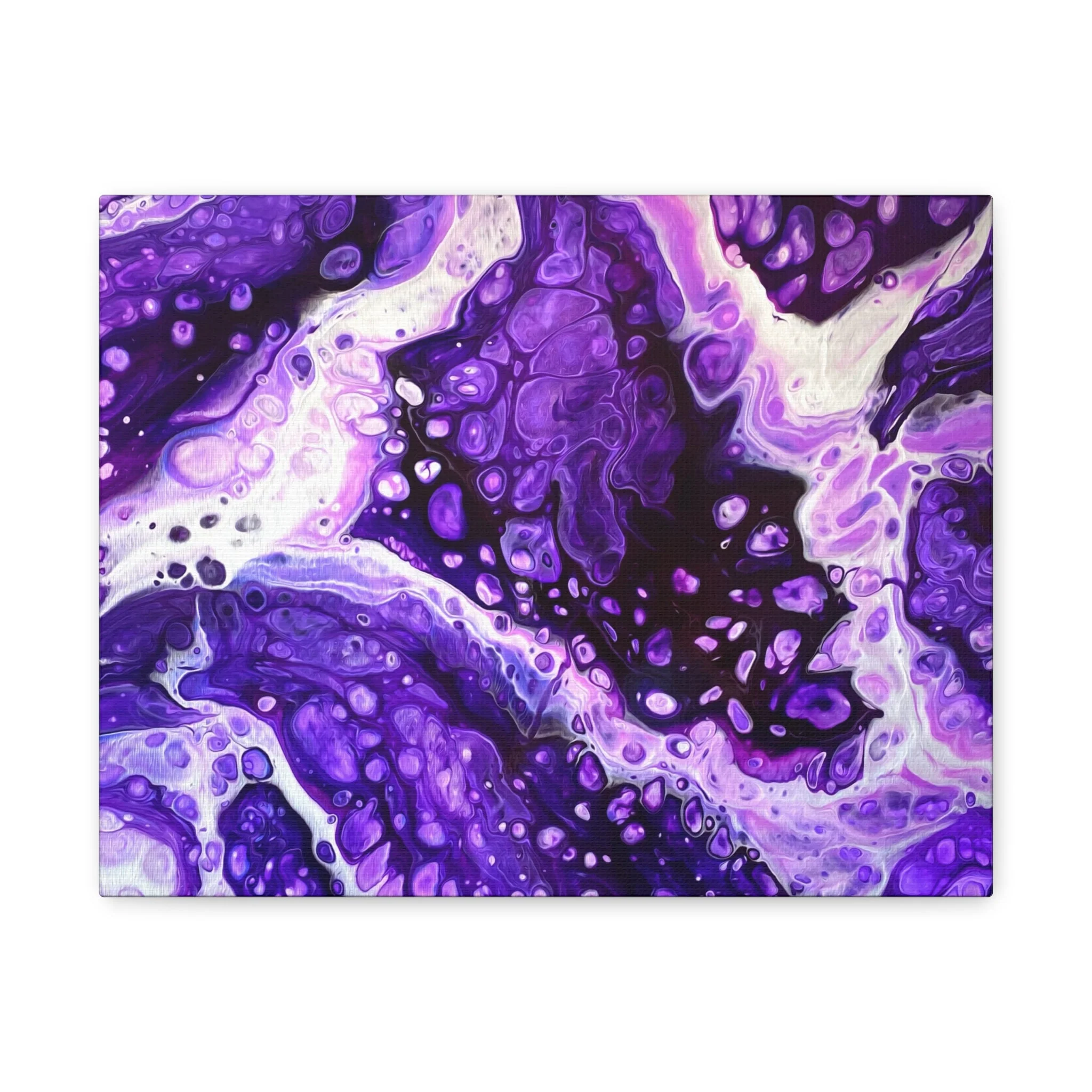 Bespattered Facade Purple Haze Stretched Matte Canvas Art Prints | Multiple Sizes - Image 3