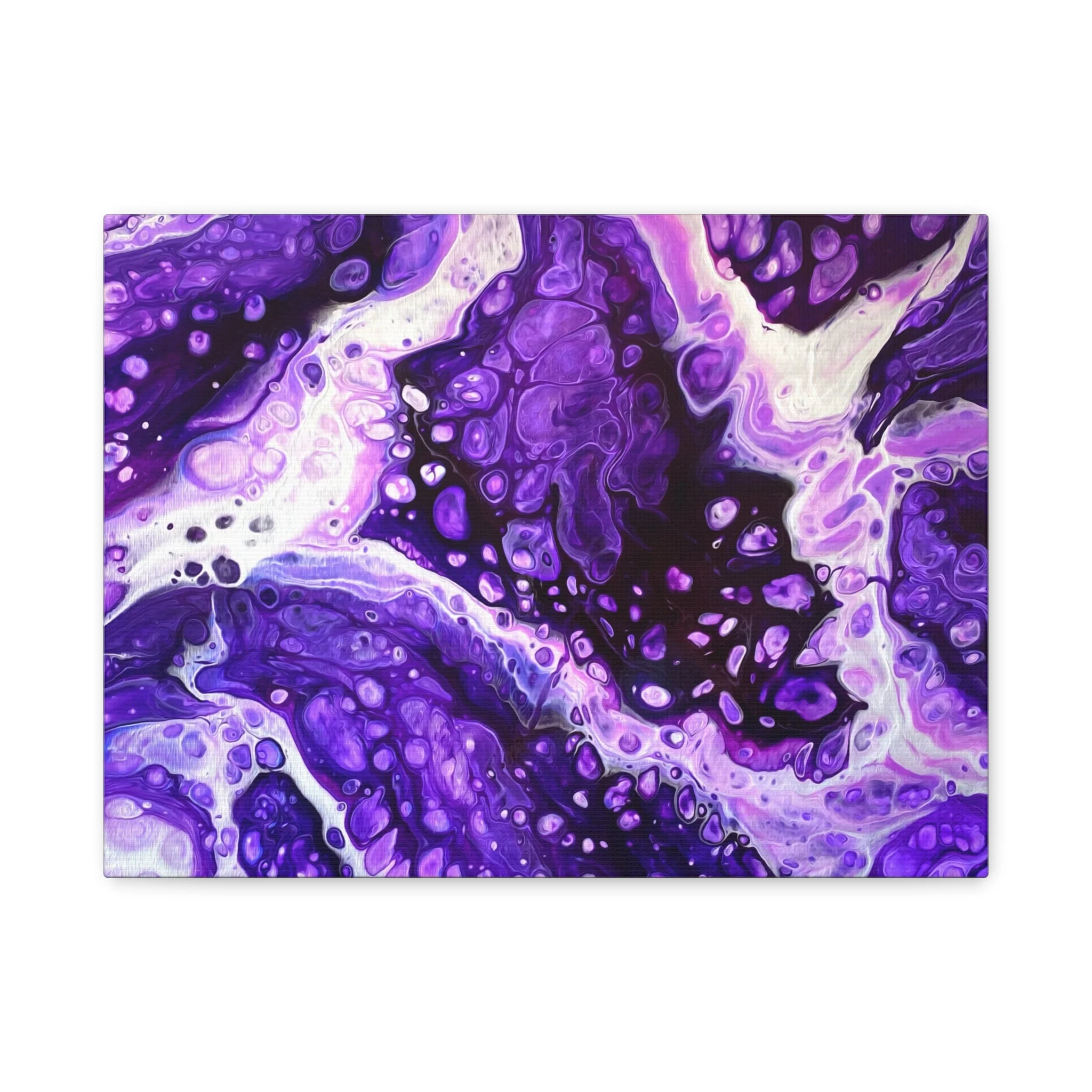 Bespattered Facade Purple Haze Stretched Matte Canvas Art Prints | Multiple Sizes - Image 4