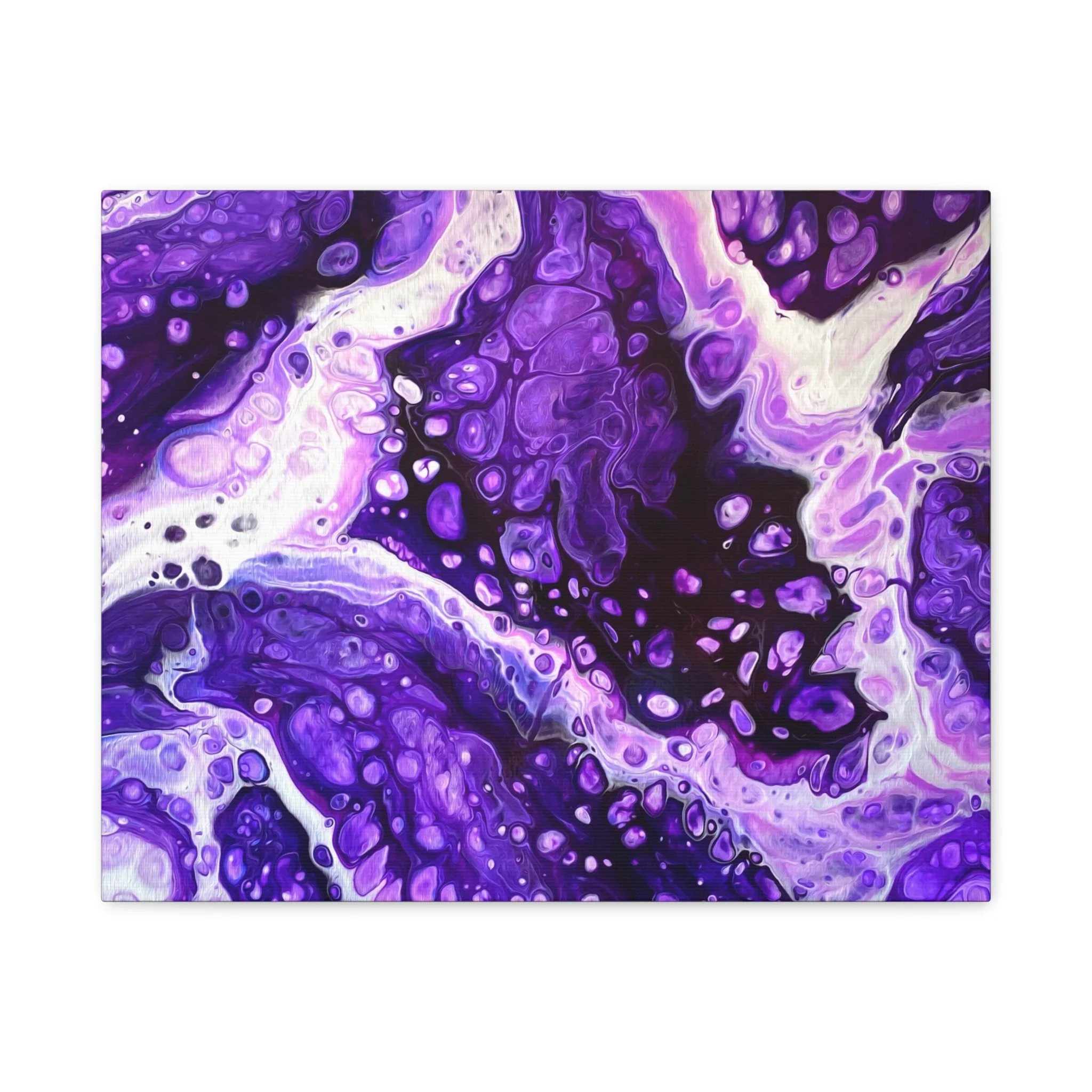Bespattered Facade Purple Haze Stretched Matte Canvas Art Prints | Multiple Sizes - Image 7