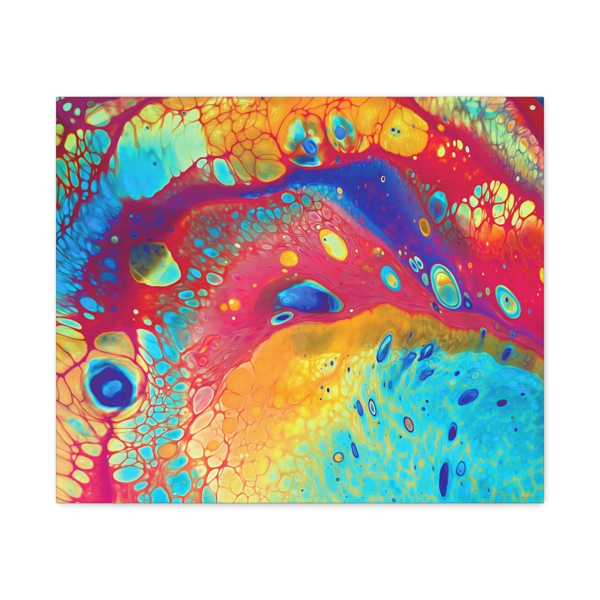 Bespattered Facade Rainbow Galaxy Stretched Matte Canvas Art Prints | Multiple Sizes - Image 10