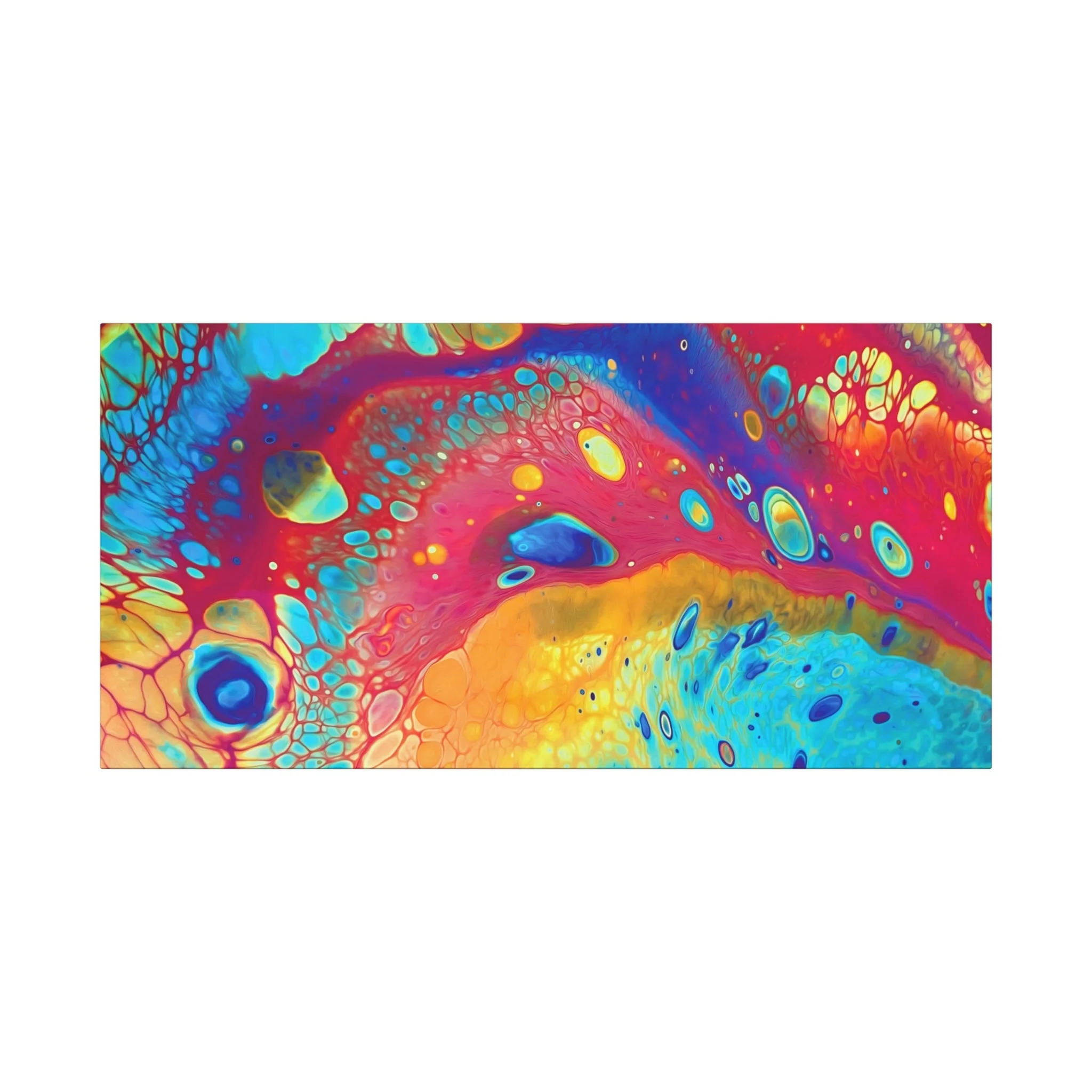 Bespattered Facade Rainbow Galaxy Stretched Matte Canvas Art Prints | Multiple Sizes - Image 11