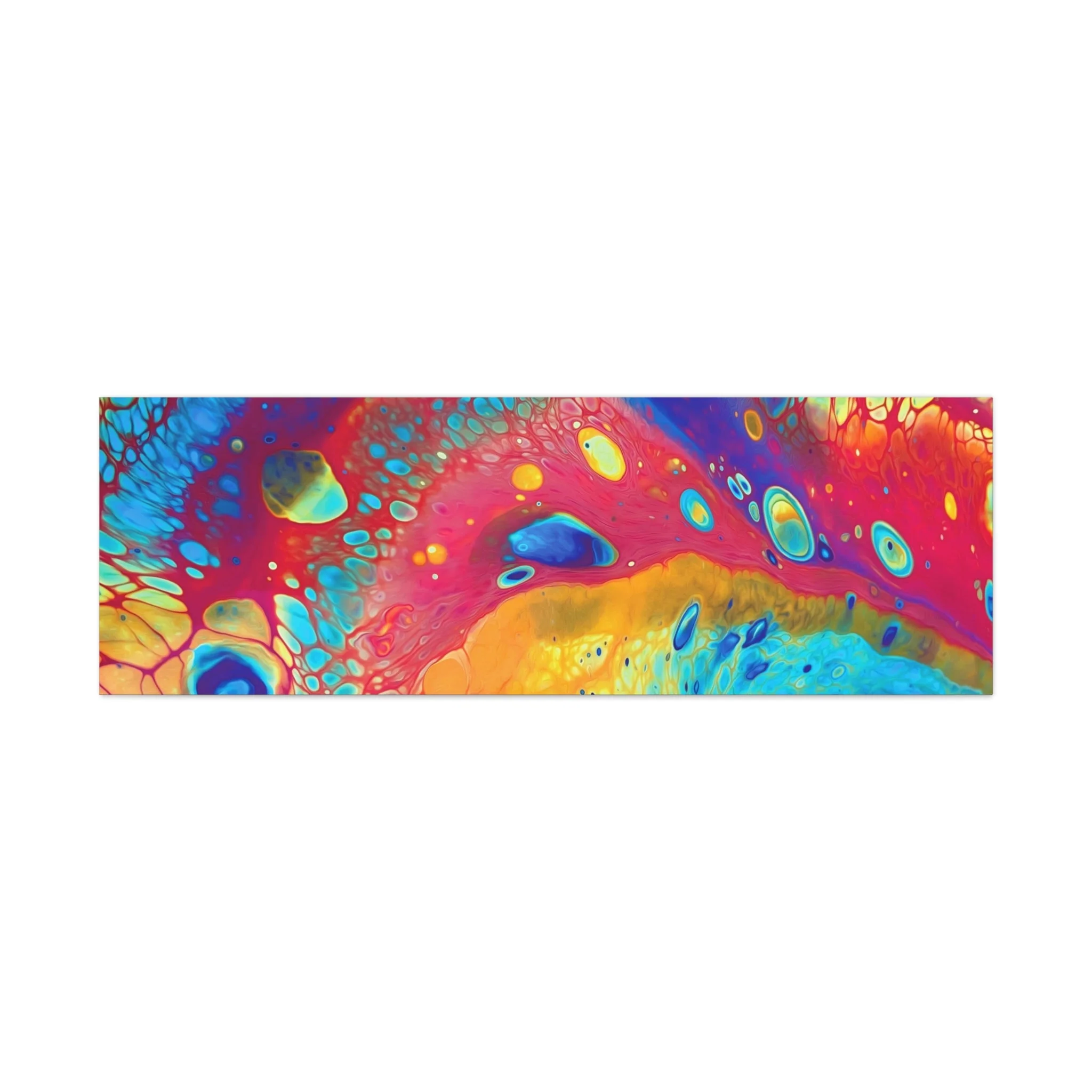 Bespattered Facade Rainbow Galaxy Stretched Matte Canvas Art Prints | Multiple Sizes - Image 23