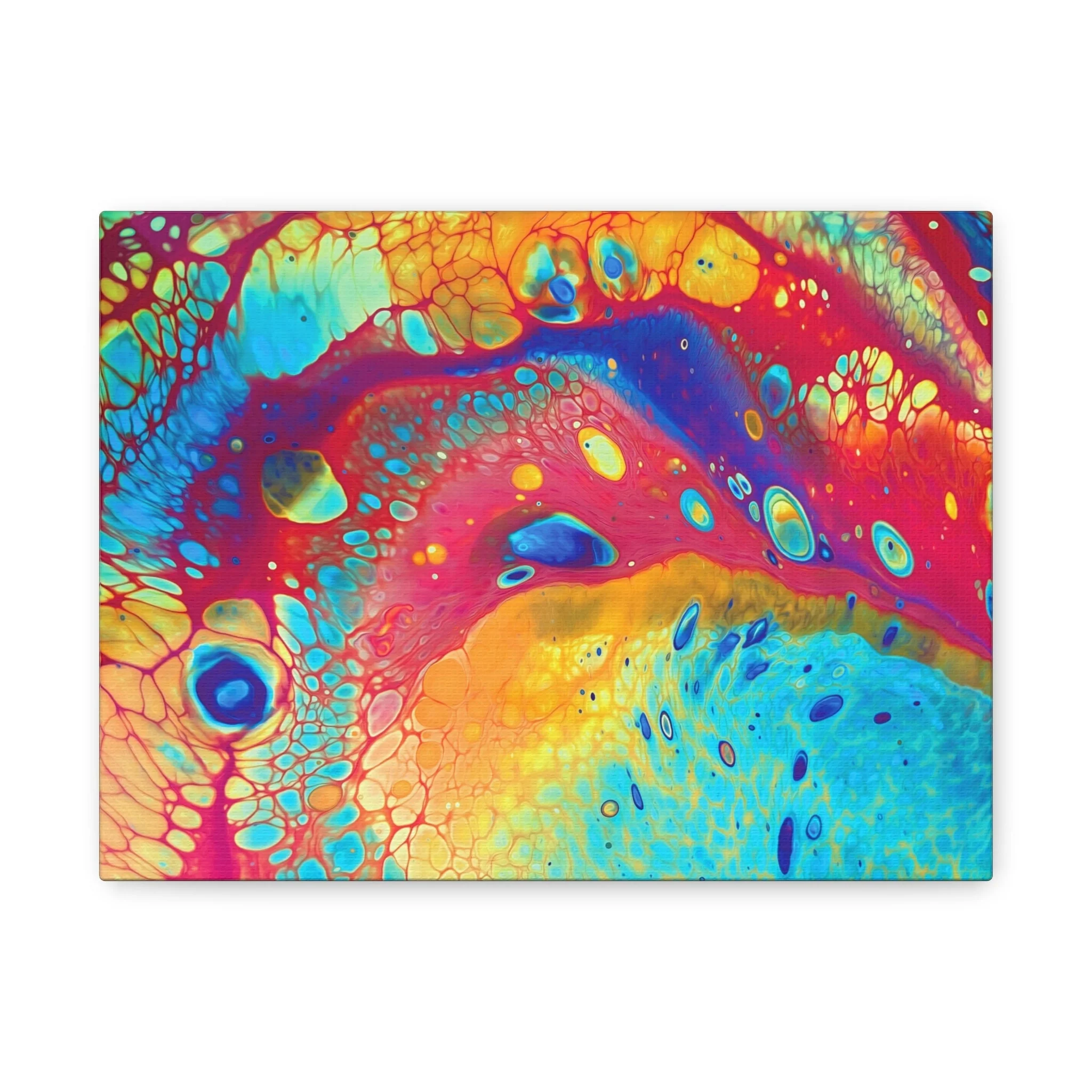 Bespattered Facade Rainbow Galaxy Stretched Matte Canvas Art Prints | Multiple Sizes - Image 26
