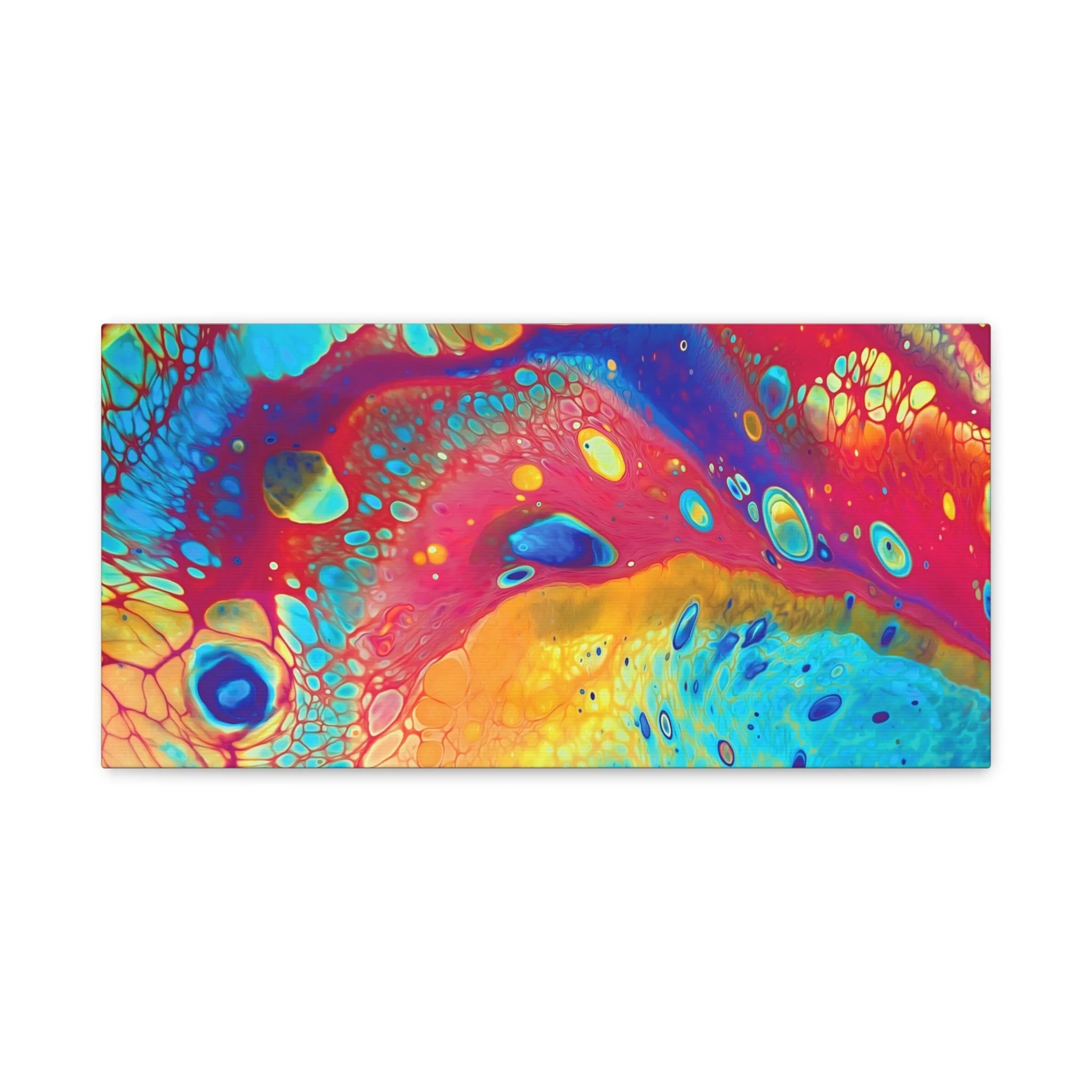 Bespattered Facade Rainbow Galaxy Stretched Matte Canvas Art Prints | Multiple Sizes - Image 6