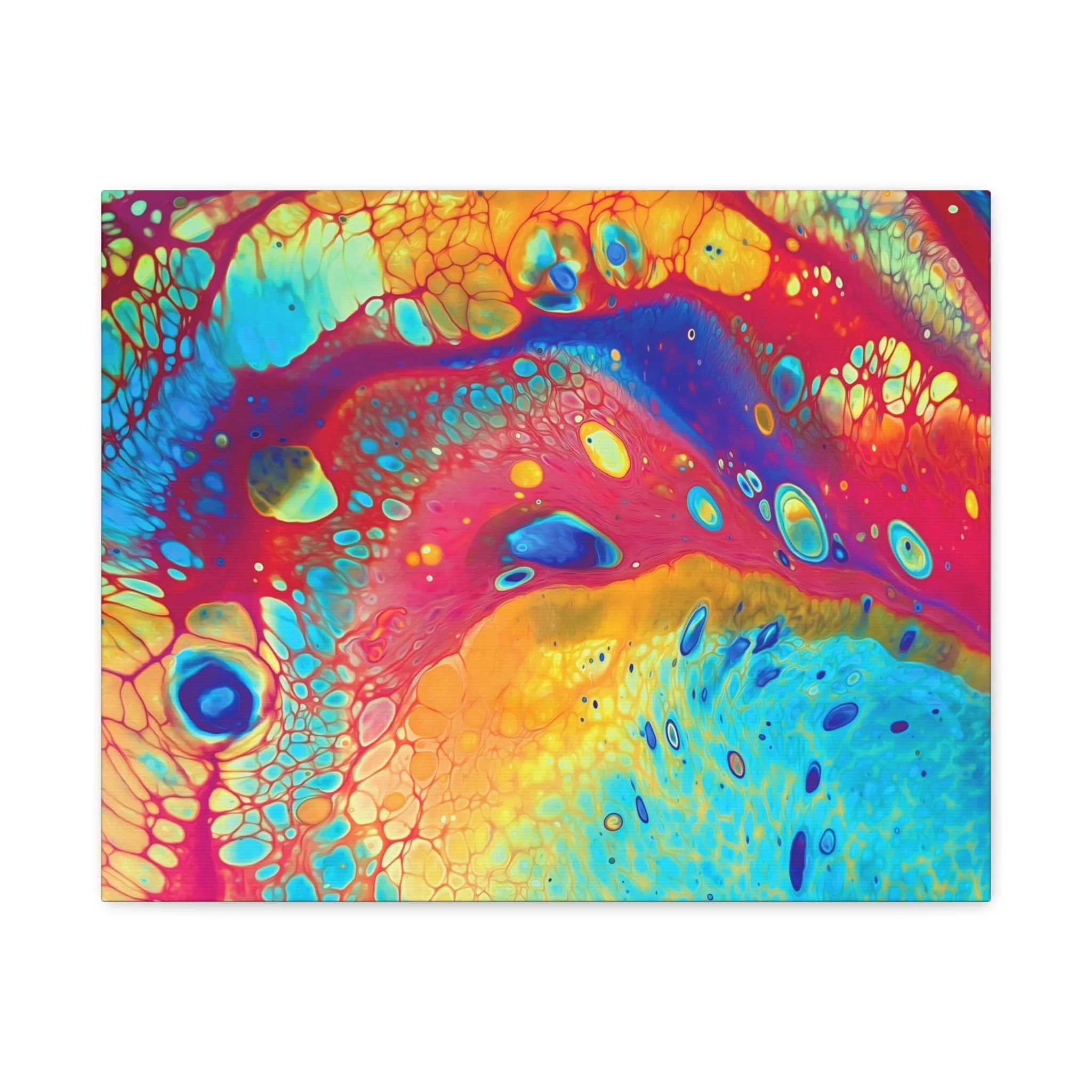 Bespattered Facade Rainbow Galaxy Stretched Matte Canvas Art Prints | Multiple Sizes - Image 7